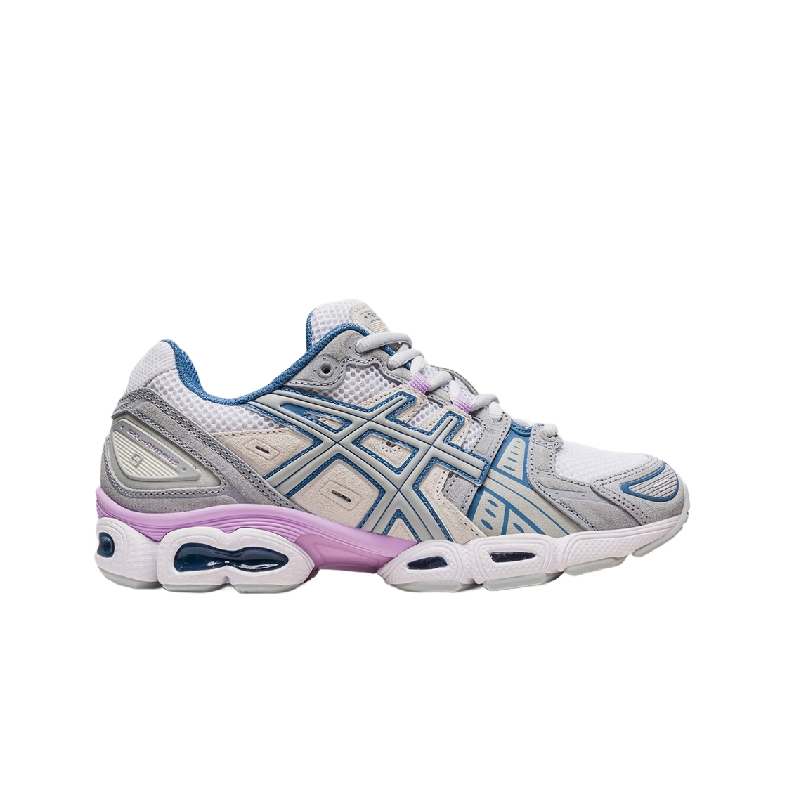 (W) 아식스 젤 님버스 9 화이트 미드 그레이((W) Asics Gel-Nimbus 9 White Mid Grey)