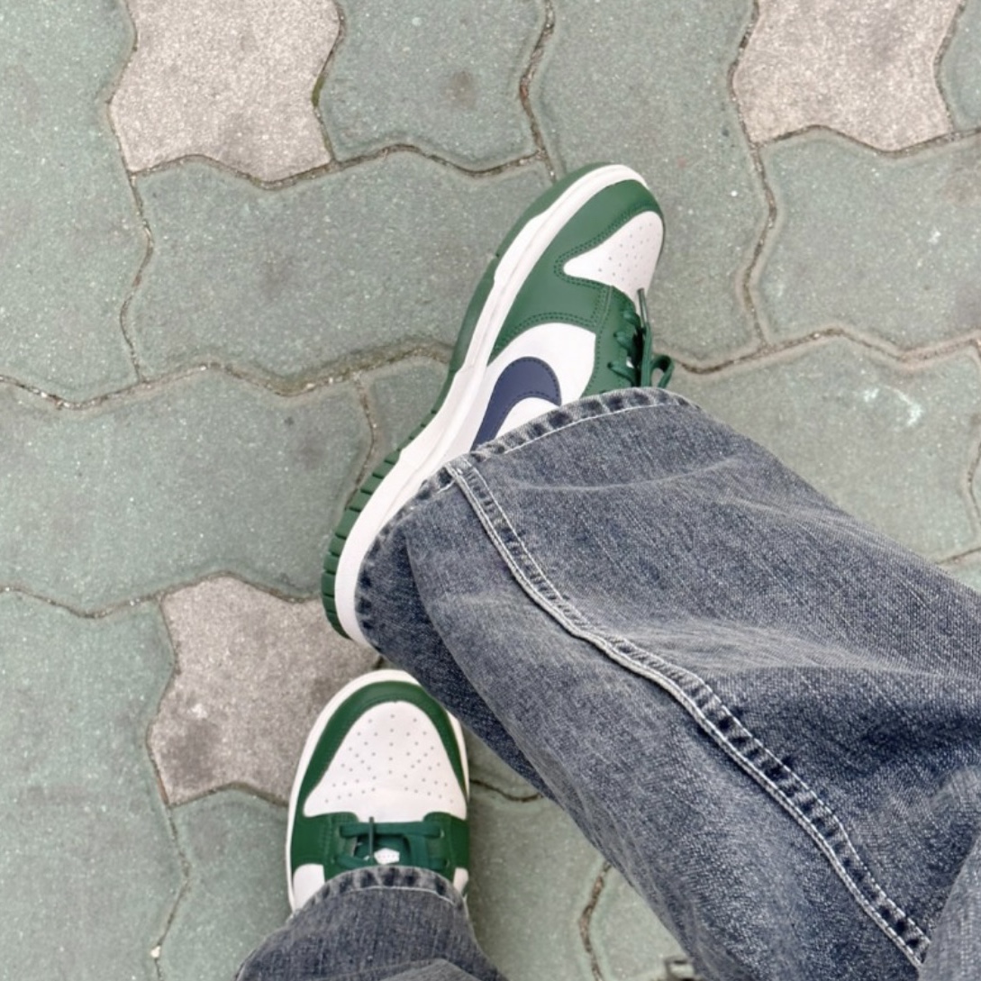 (W) Nike Dunk Low Gorge Green 착용 스타일