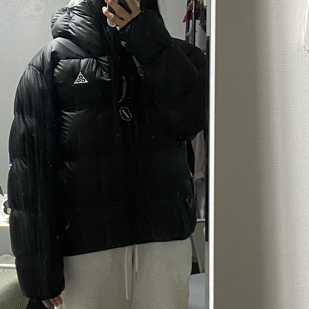 Nike ACG Therma-Fit ADV Lunar Lake Puffer Jacket Black - Asia 착용 스타일 - 2