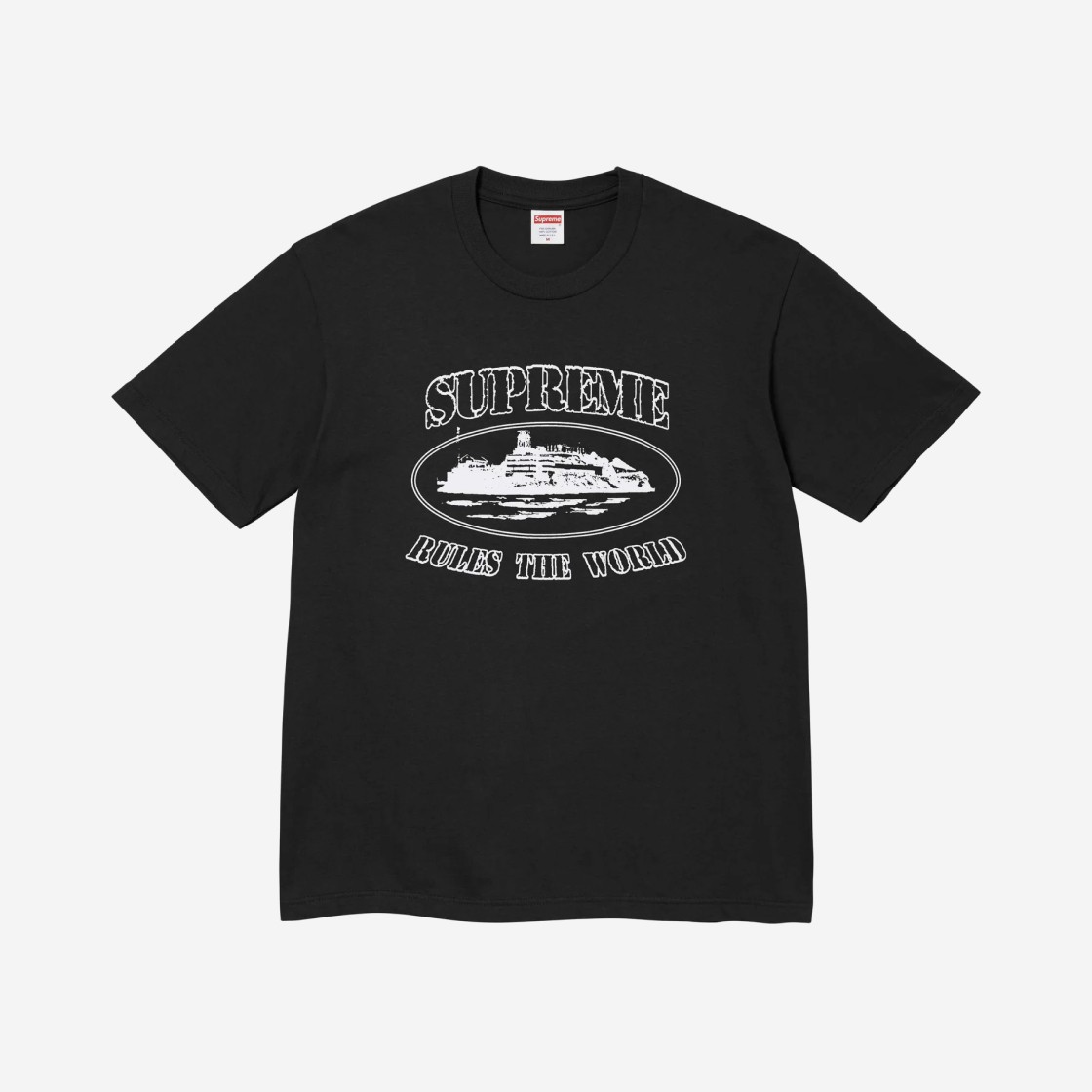 Supreme x Corteiz Rules The World T-Shirt Black - 23FW 상세 이미지 1