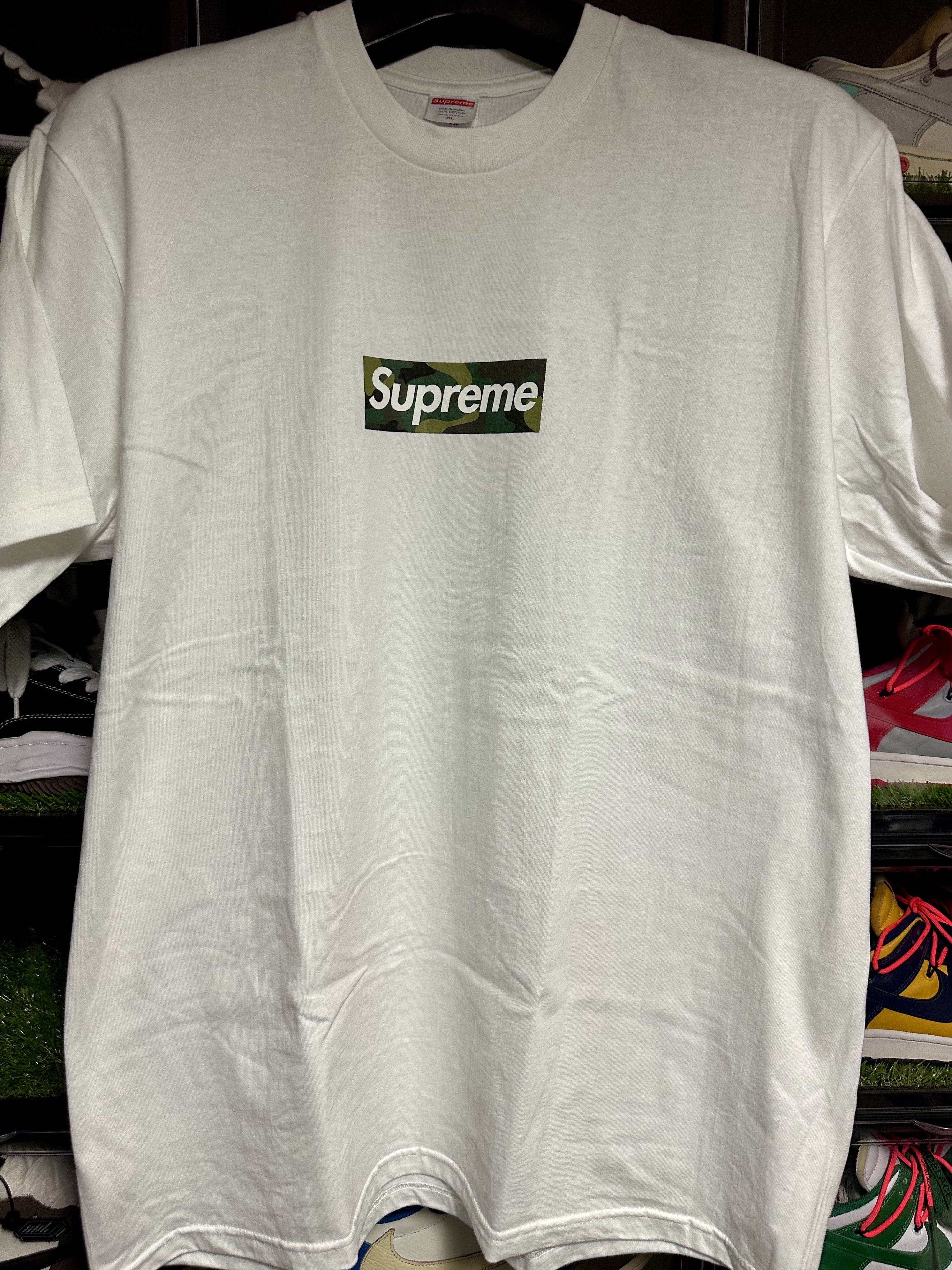 Supreme Box Logo T-Shirt White - 23FW 착용 스타일