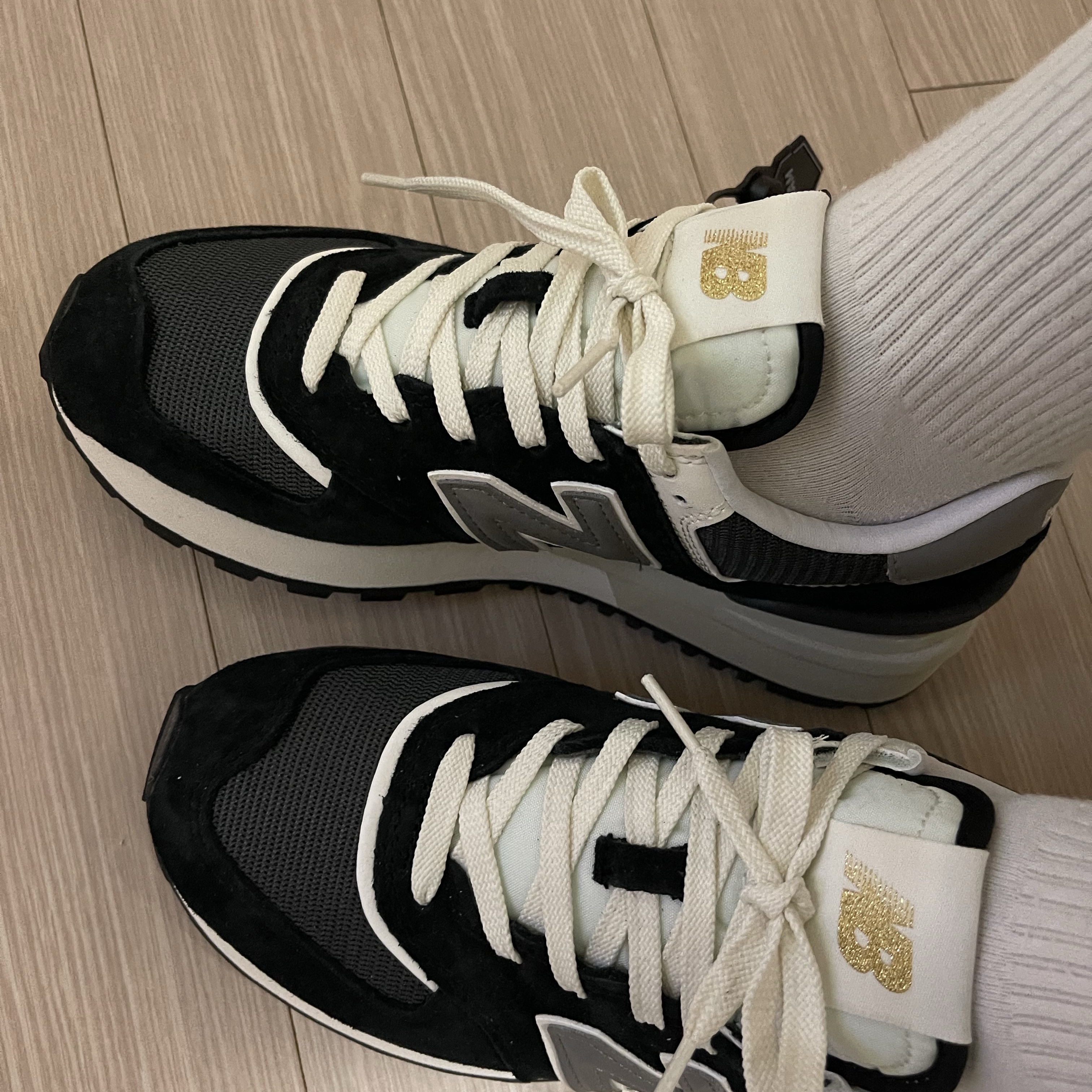 New Balance 574 Legacy Black 착용 스타일