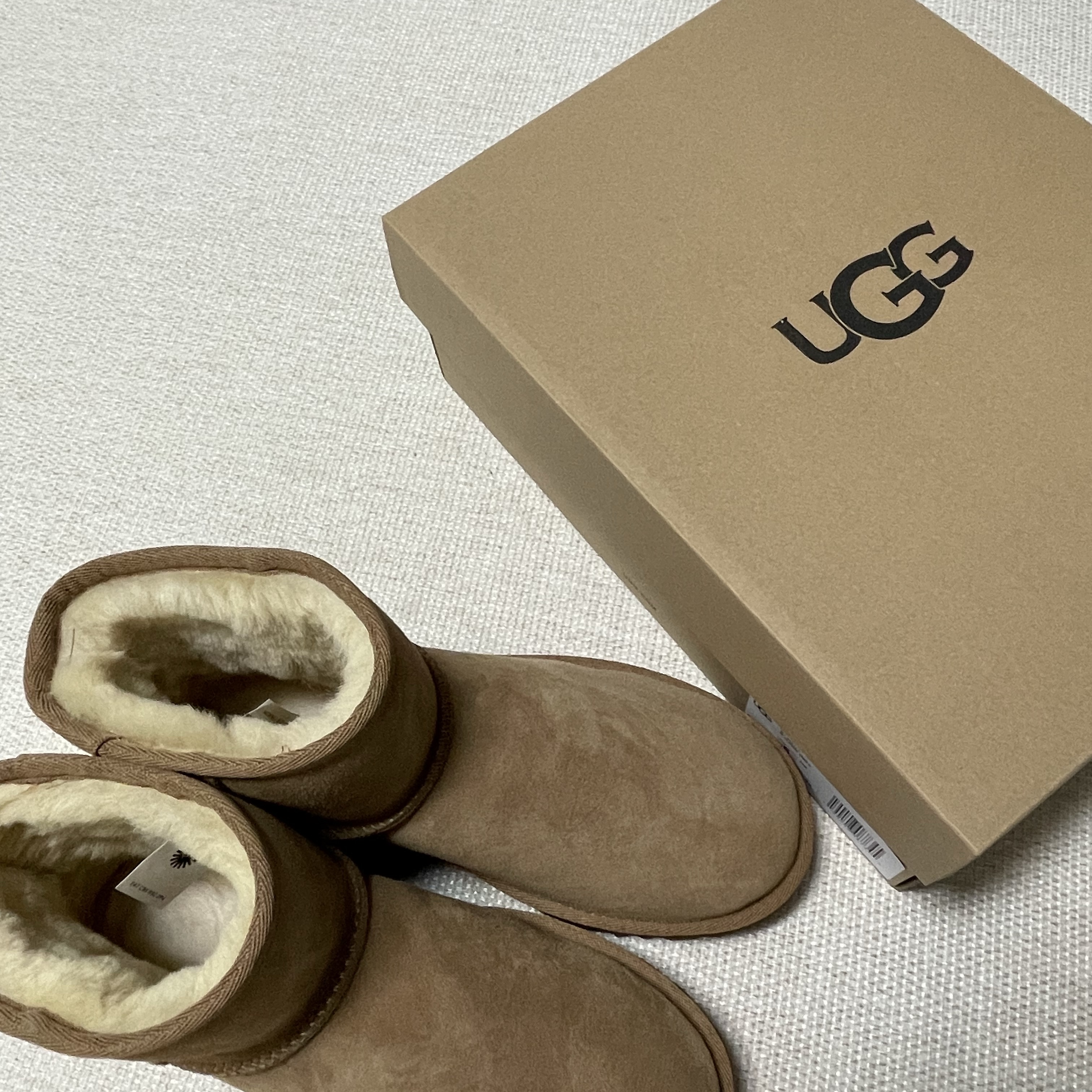 (W) UGG Classic Mini II Boots Chestnut 착용 스타일 - 2