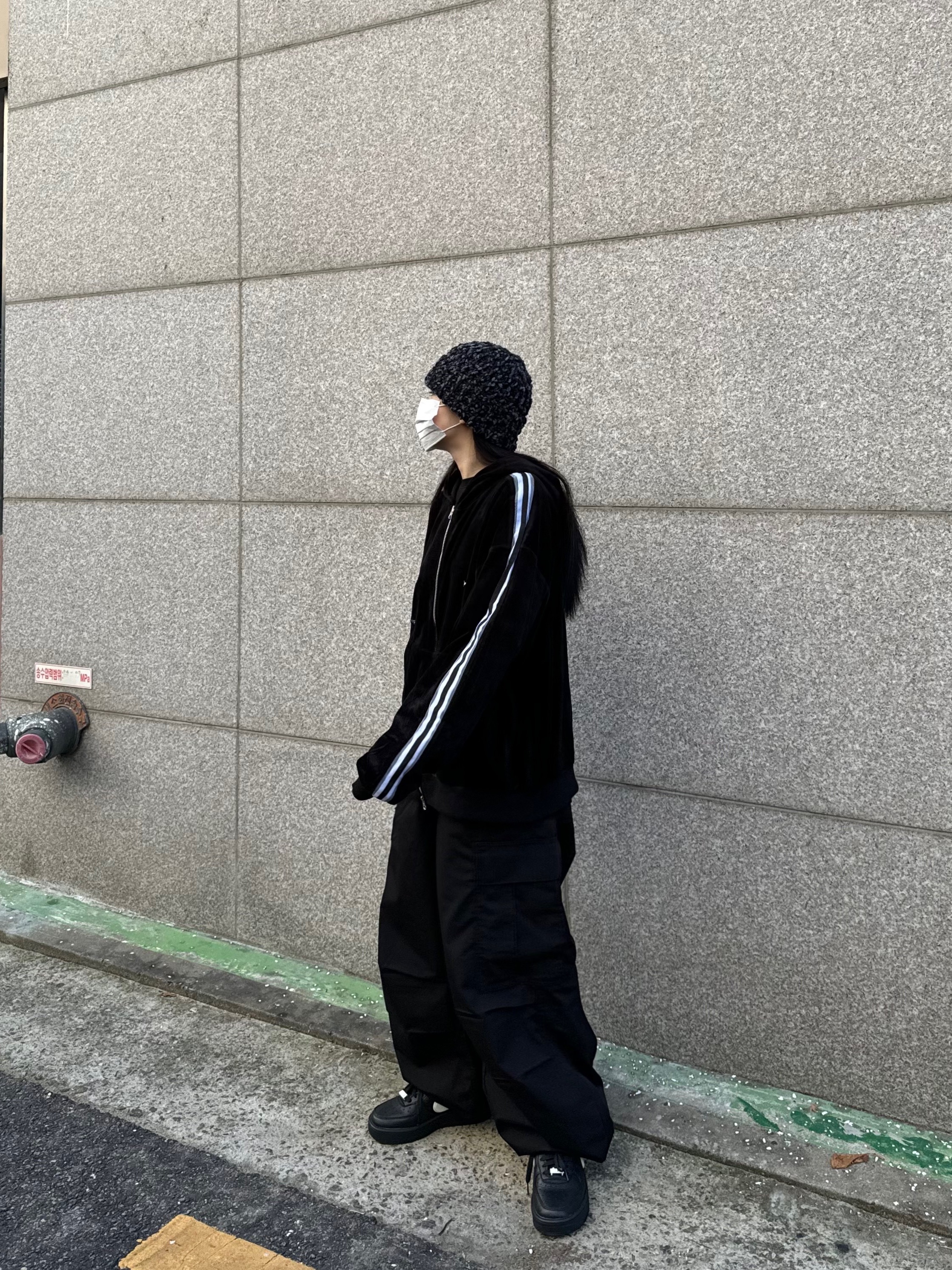 Nike x Ambush Air Force 1 Low SP Black, Supreme Chenille Beanie Black - 23FW 착용 스타일 - 4