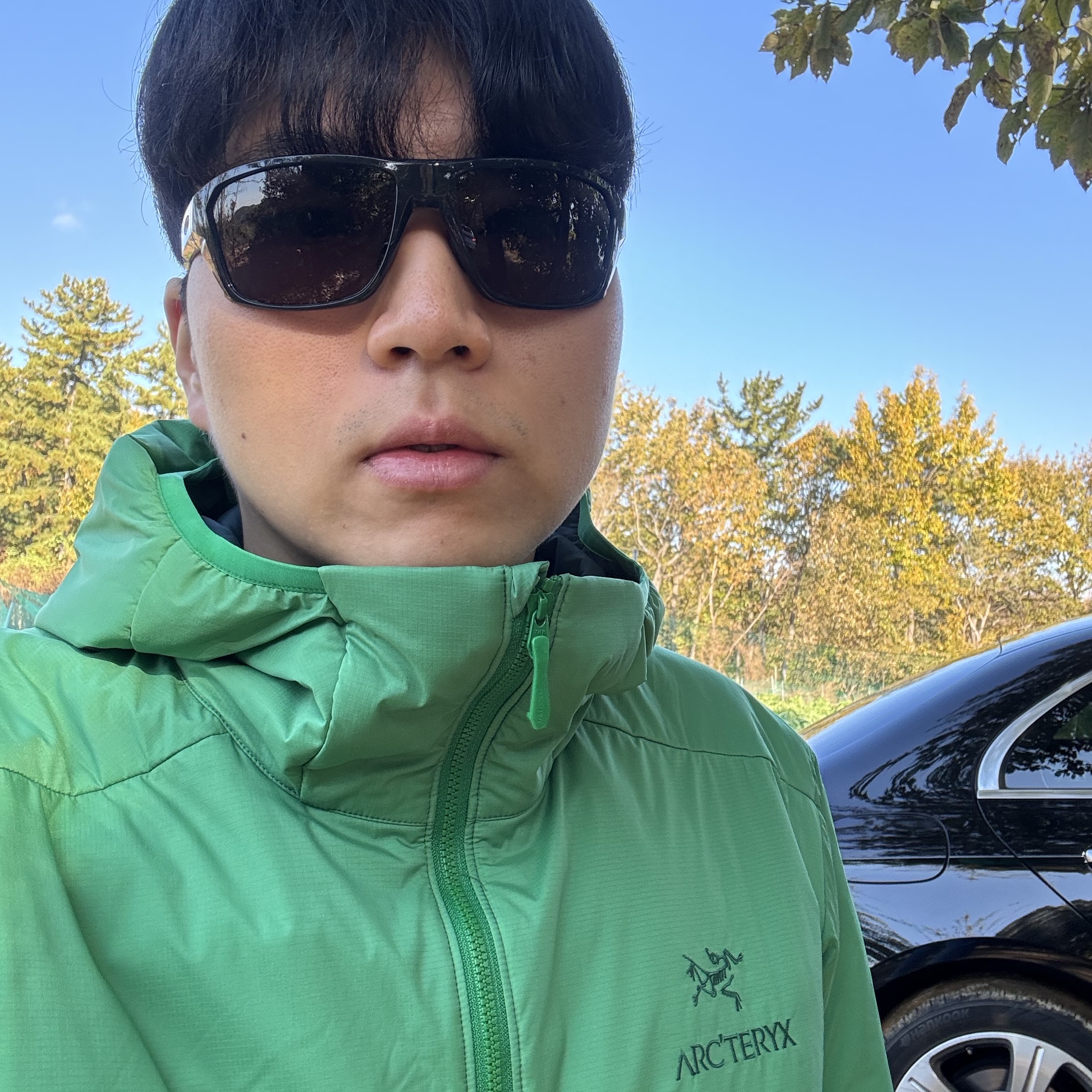 Arc'teryx Atom LT Hoody Jungle 착용 스타일