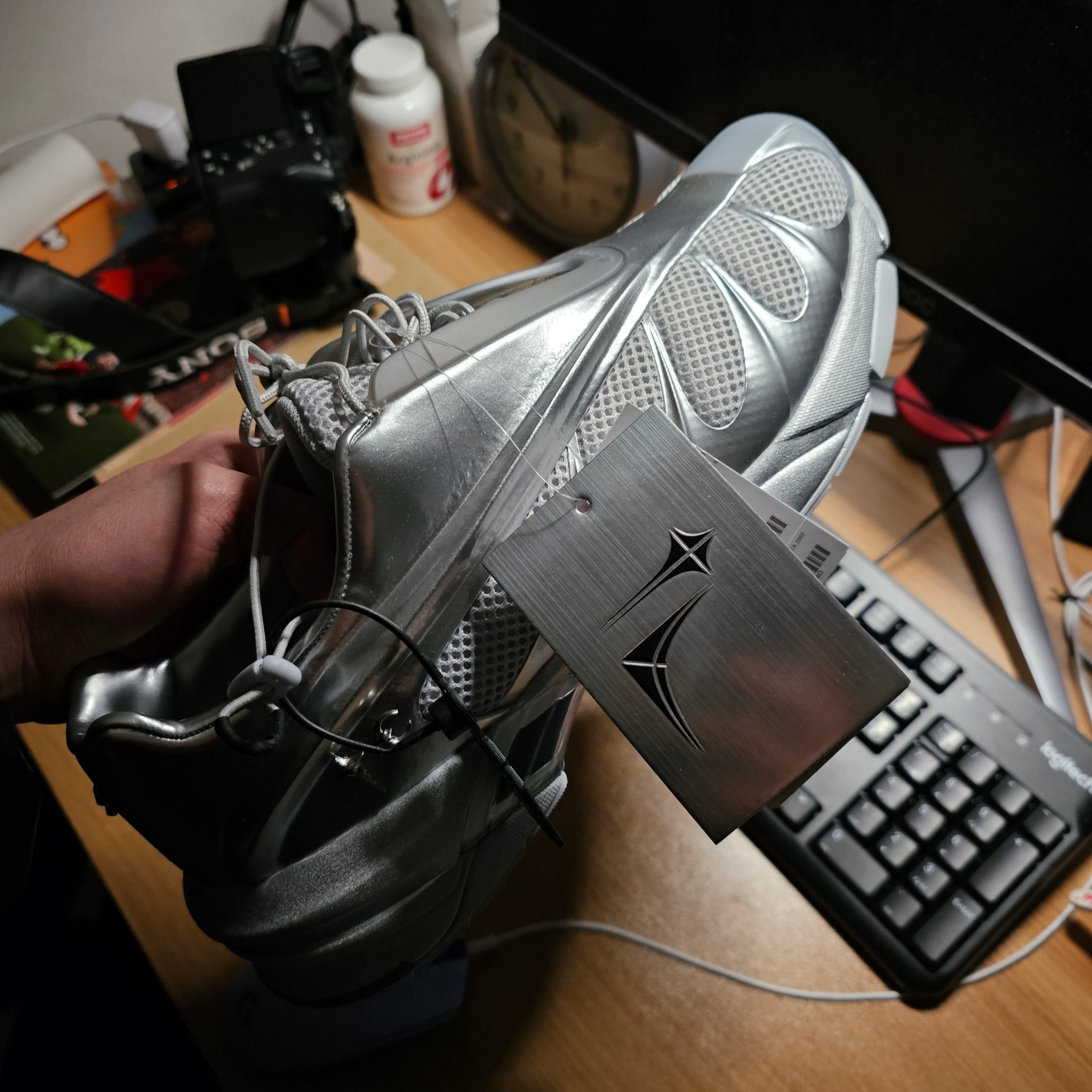 Fila x Thug Club Replica 2002 Grey White 착용 스타일 - 1