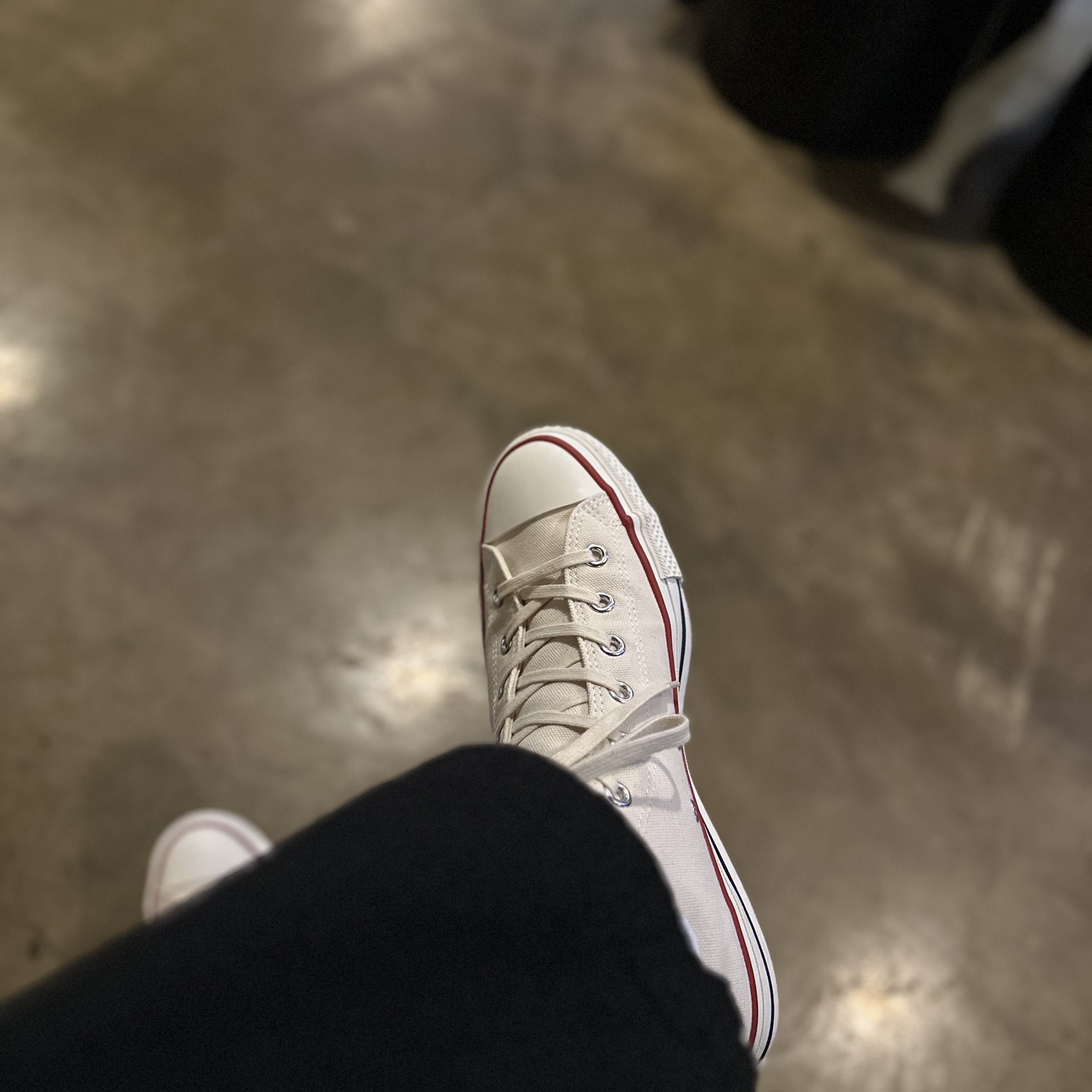 Converse Canvas All Star J Hi White 착용 스타일