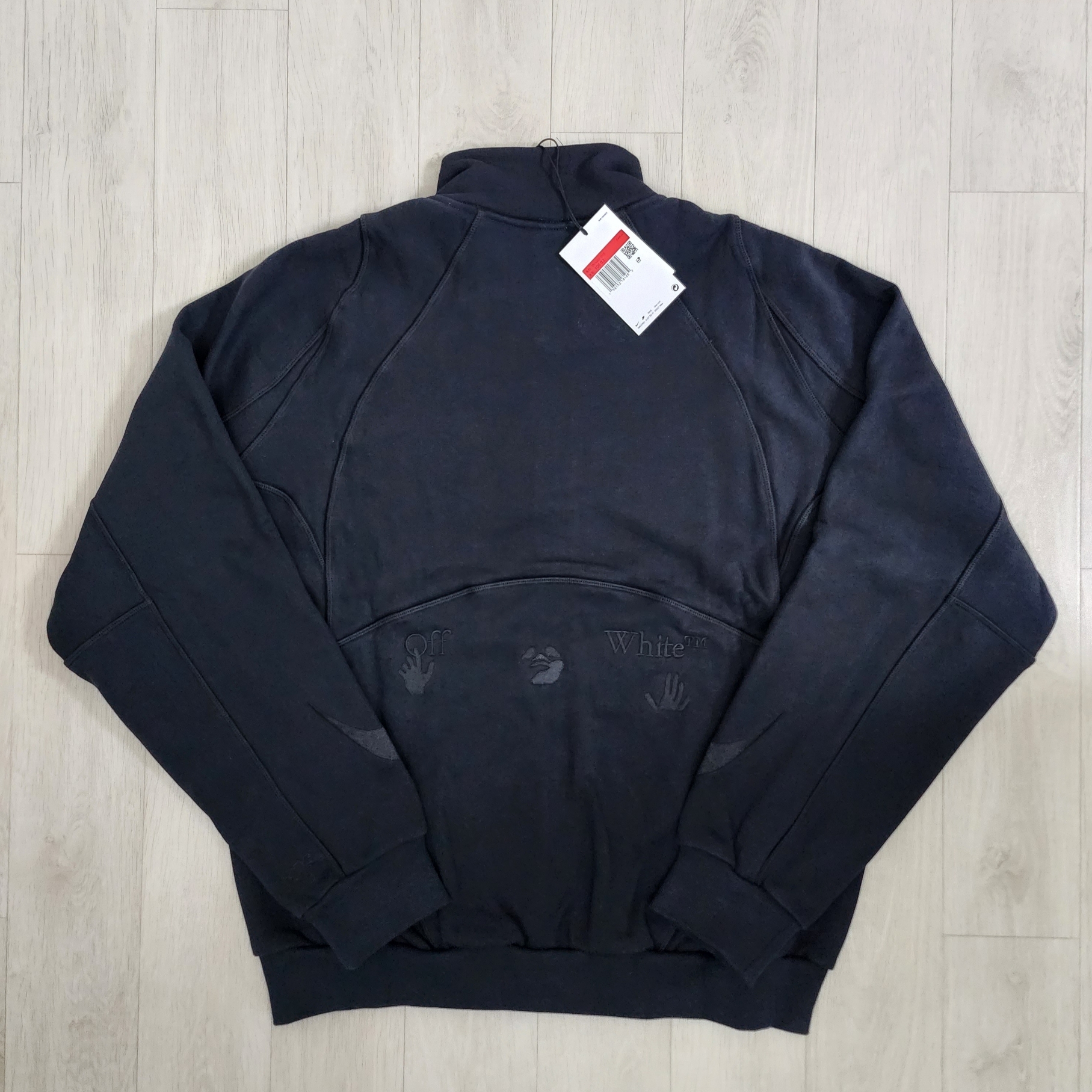 Nike x Off-White Mock Neck Track Jacket Black - Asia 착용 스타일 - 2