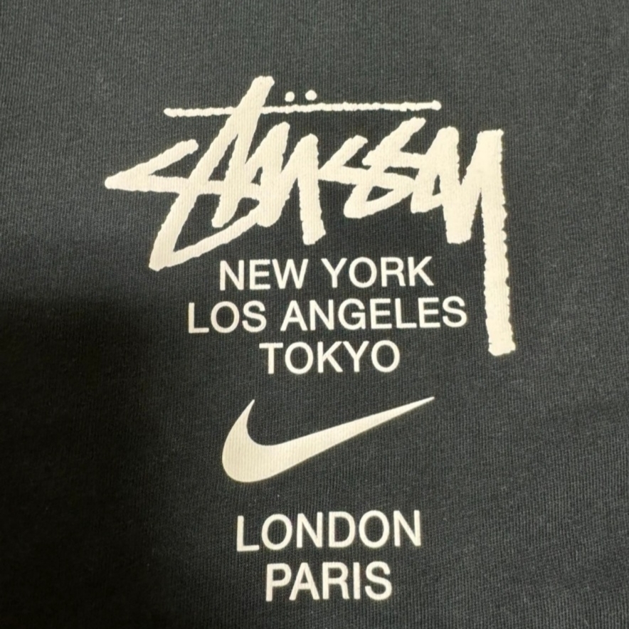 Nike x Stussy WT T-Shirt Black - Asia 착용 스타일 - 2