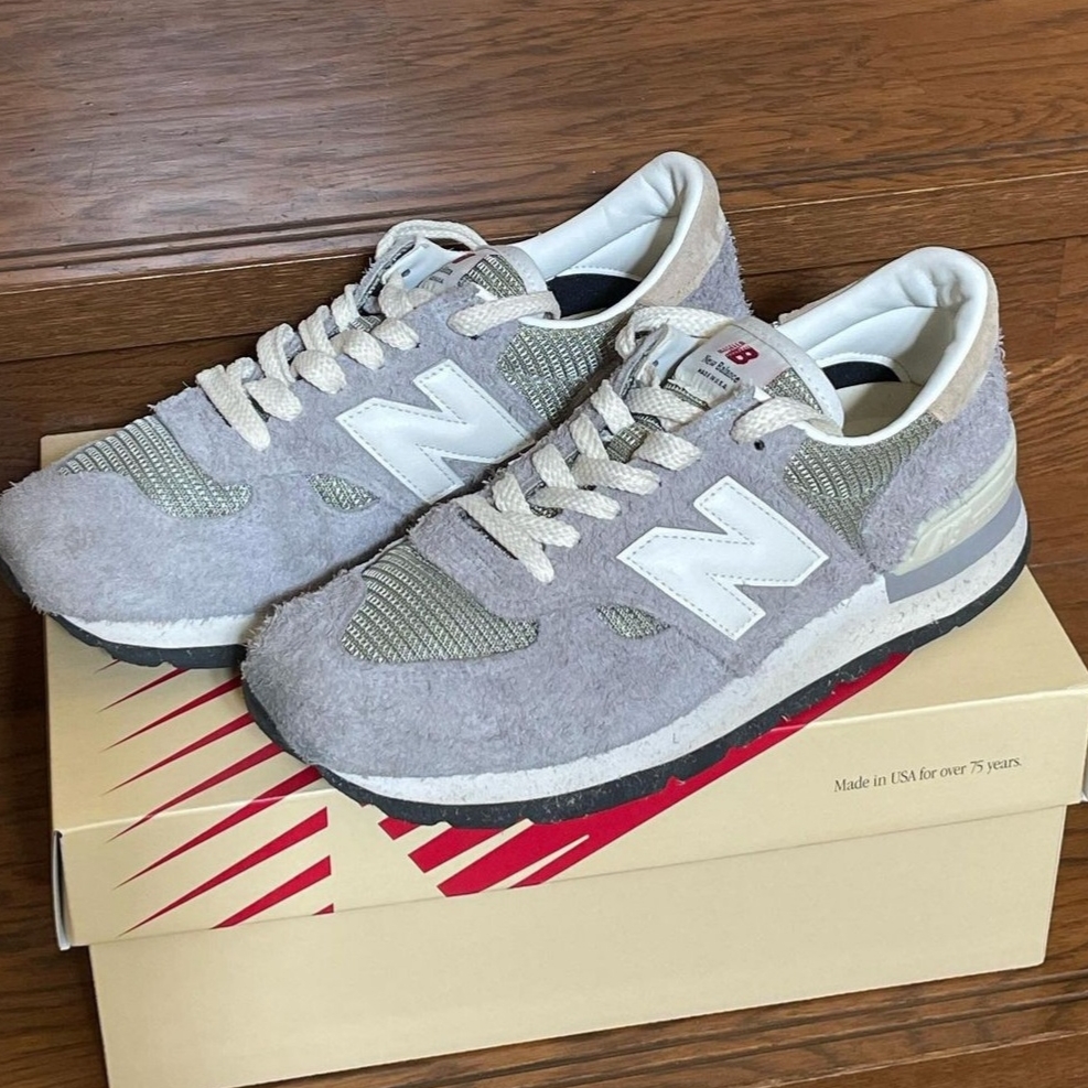 New Balance 990v1 Made in USA Marblehead Incense 착용 스타일