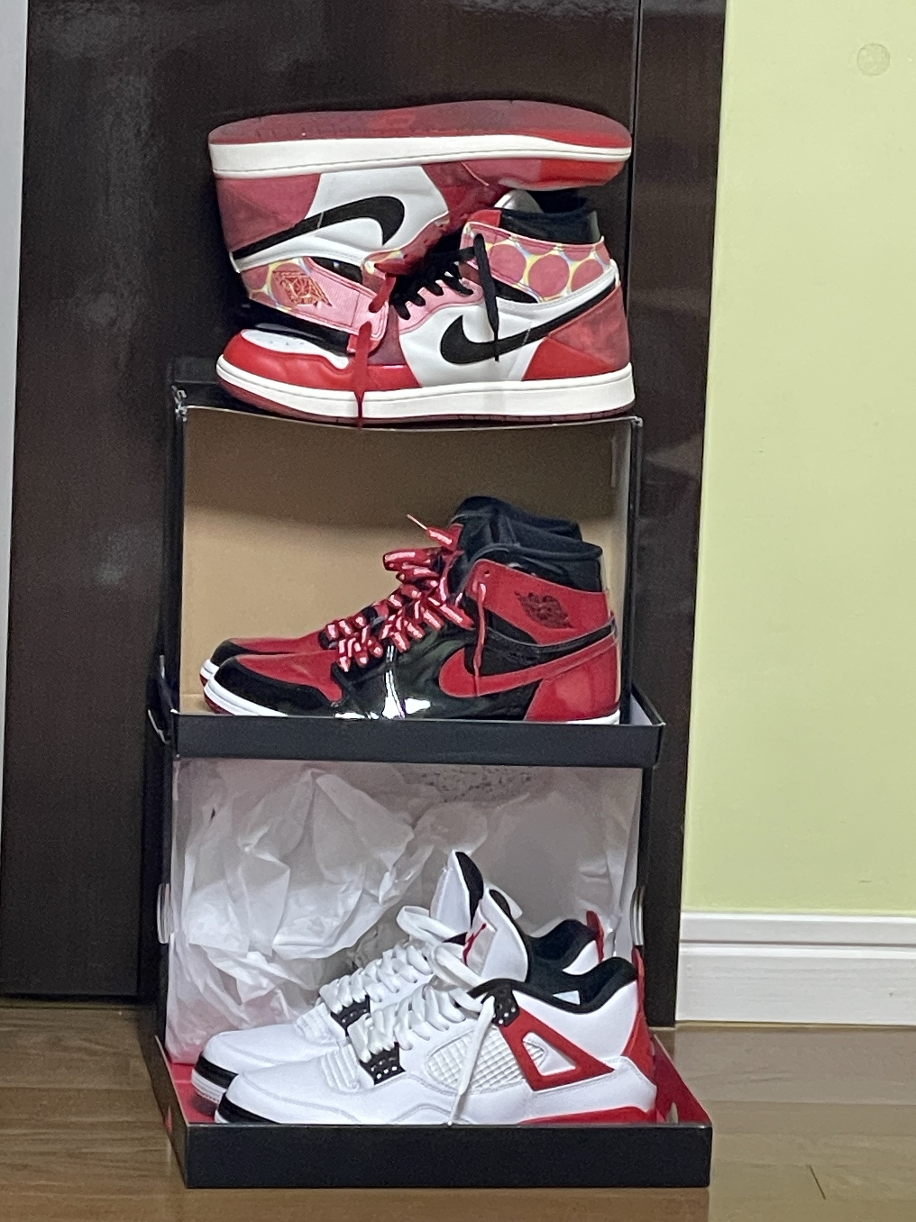 Jordan 1 Retro High Spider-Man Next Chapter, Jordan 1 Low World Make Japan 착용 스타일 - 2