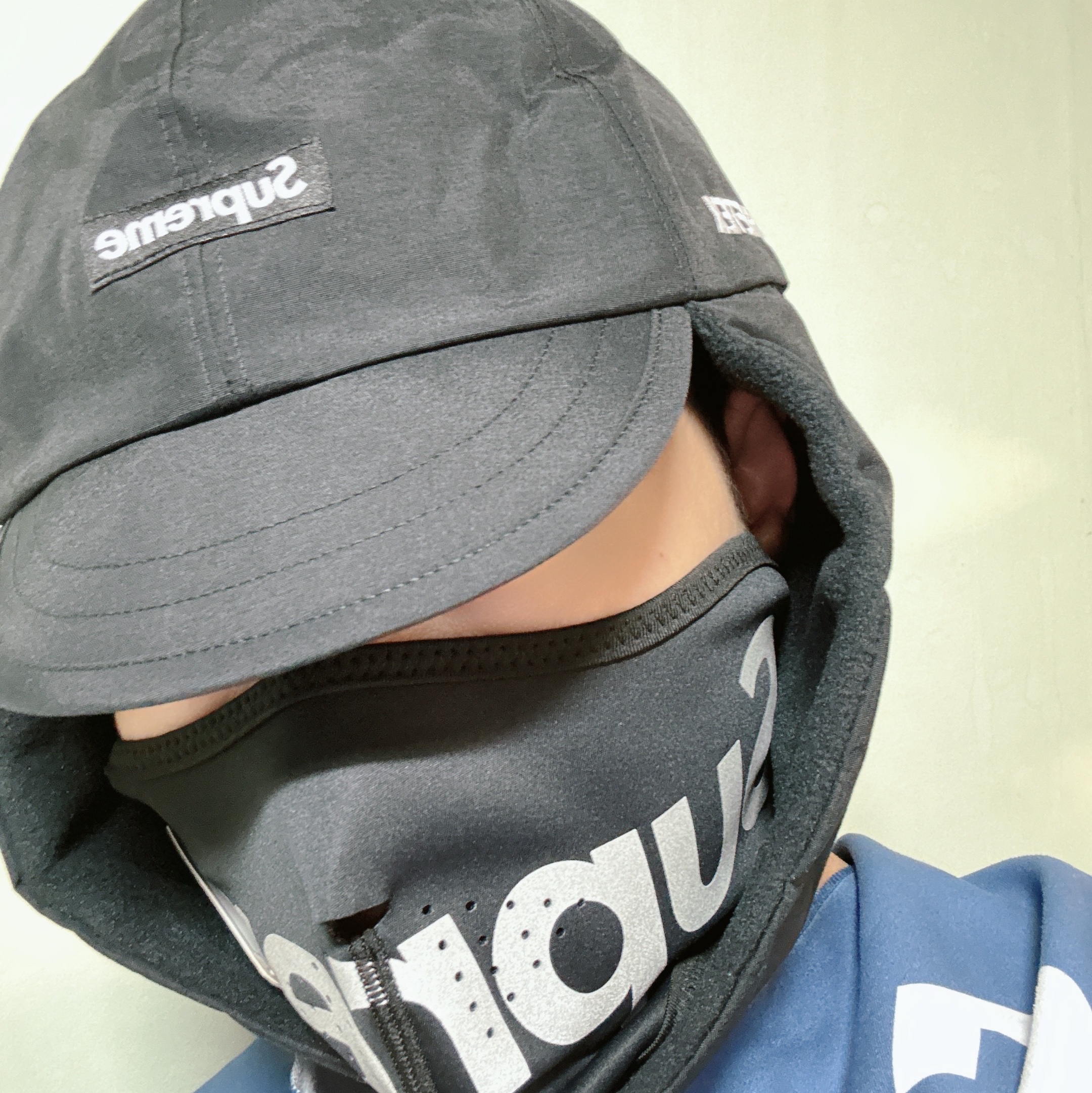 Supreme Gore-Tex Earflap Cap Black - 23FW, Supreme Windstopper Facemask Black - 23FW 착용 스타일