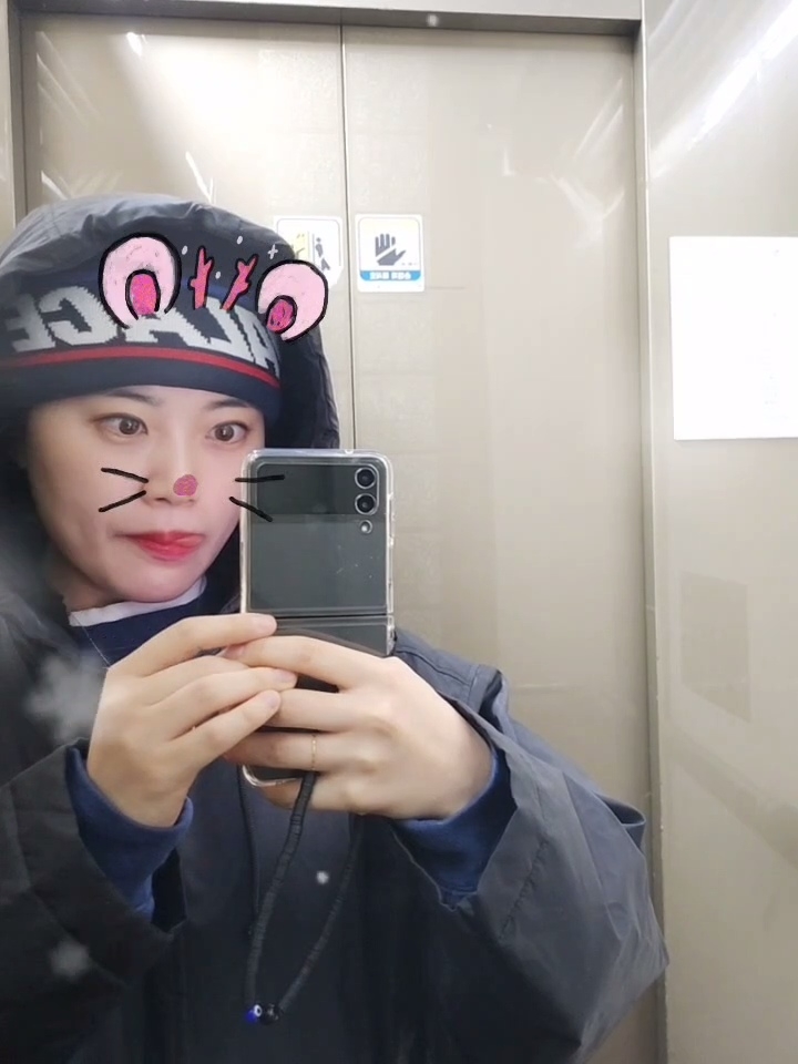 The North Face Fleece Earmuff Beanie Black, Palace Basically A Beanie Navy - 23FW 착용 스타일 - 3