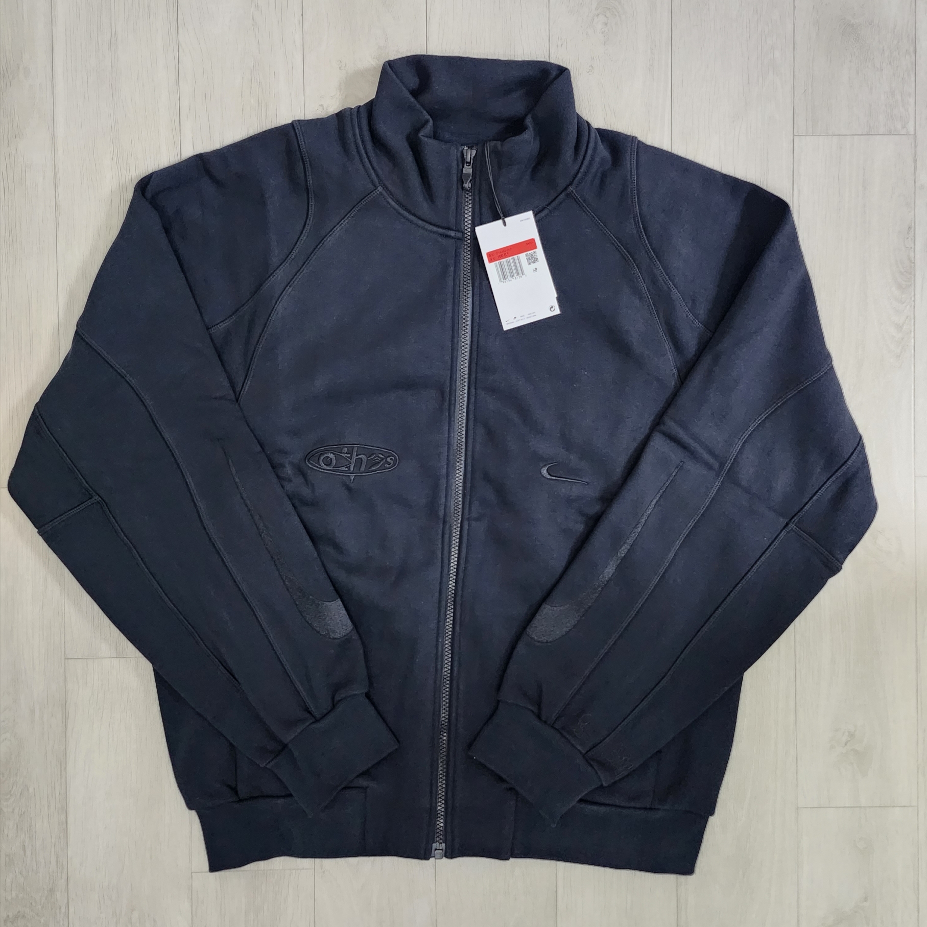 Nike x Off-White Mock Neck Track Jacket Black - Asia 착용 스타일 - 1