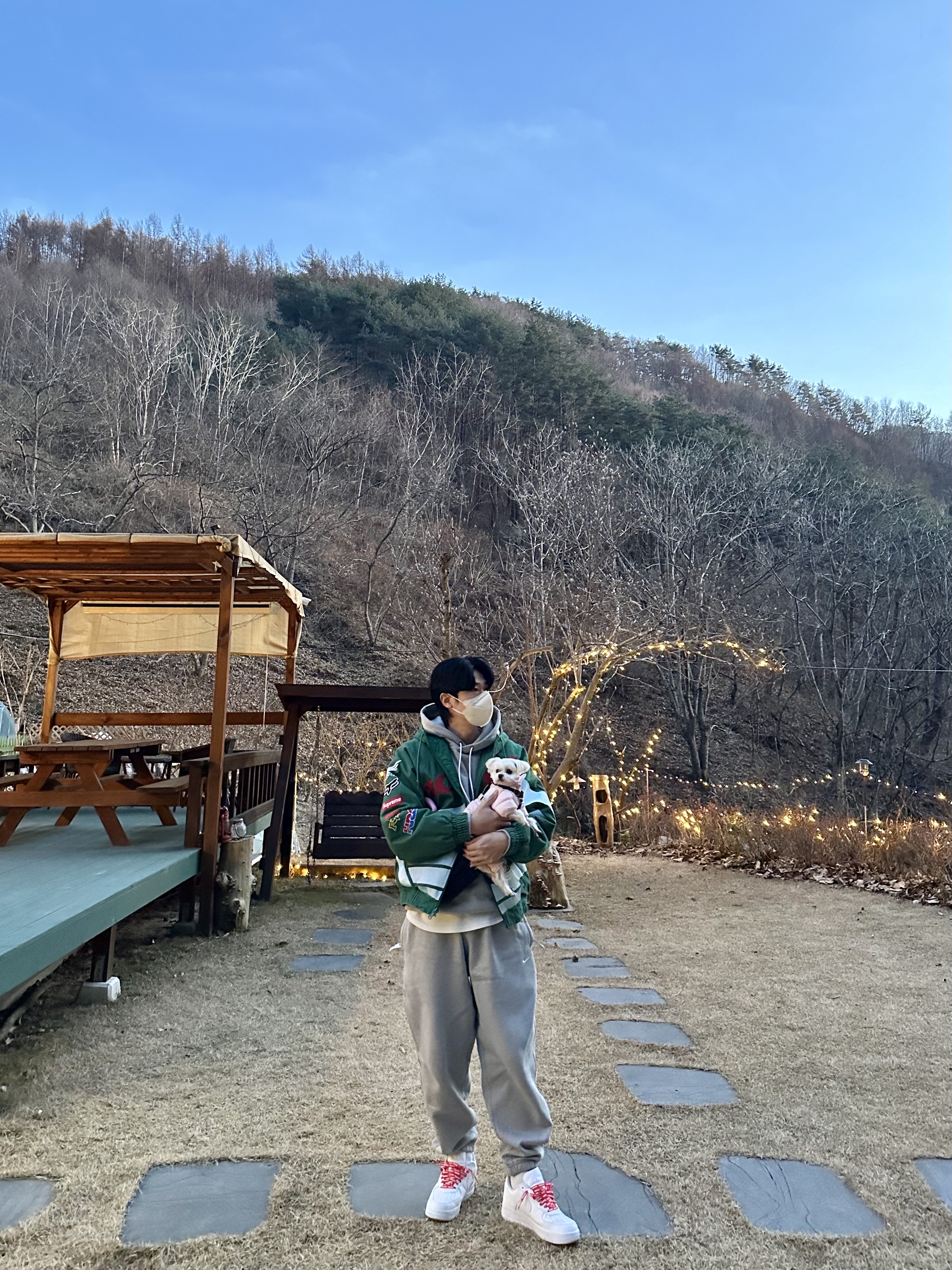 Supreme x Honda x Fox Racing Puffy Zip Up Jacket Red - 19FW, Nike x Supreme Air Force 1 Low White 착용 스타일 - 2