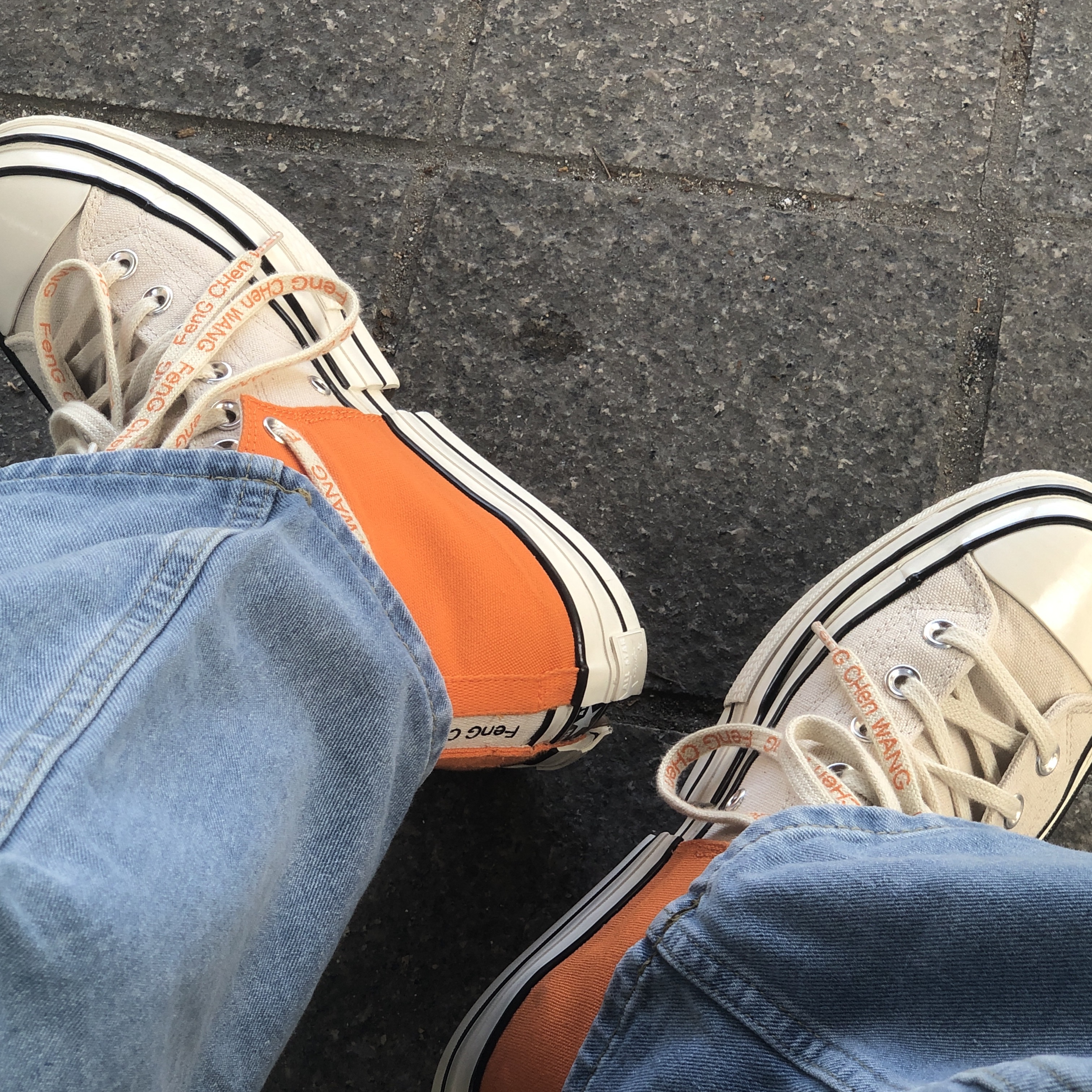 Converse x Feng Chen Wang Chuck 70 2-in-1 Persimmon Orange 착용 스타일
