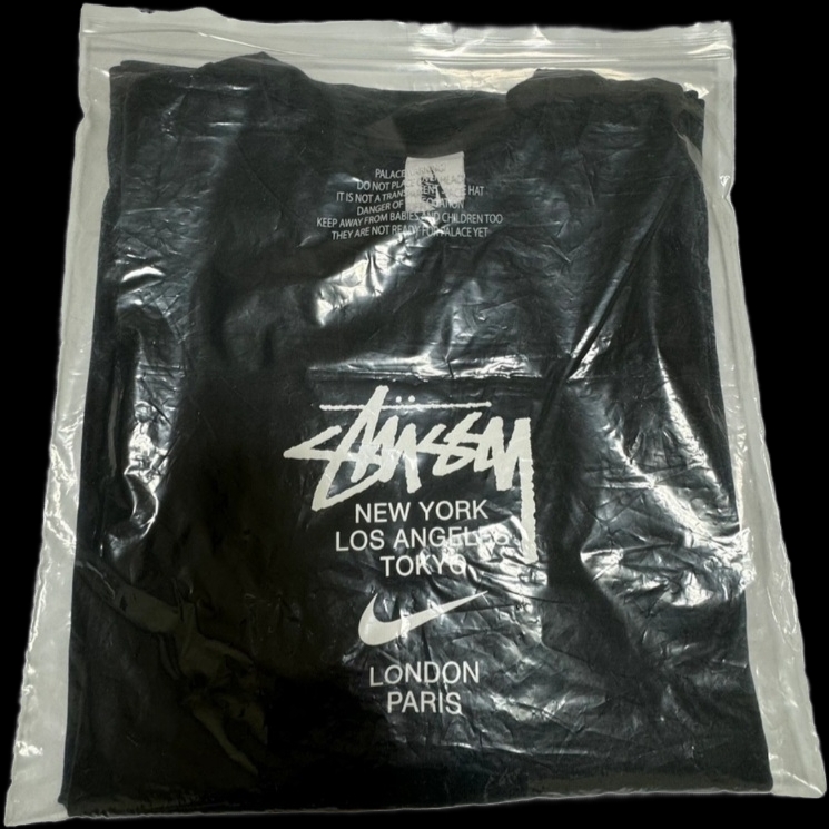 Nike x Stussy WT T-Shirt Black - Asia 착용 스타일 - 1