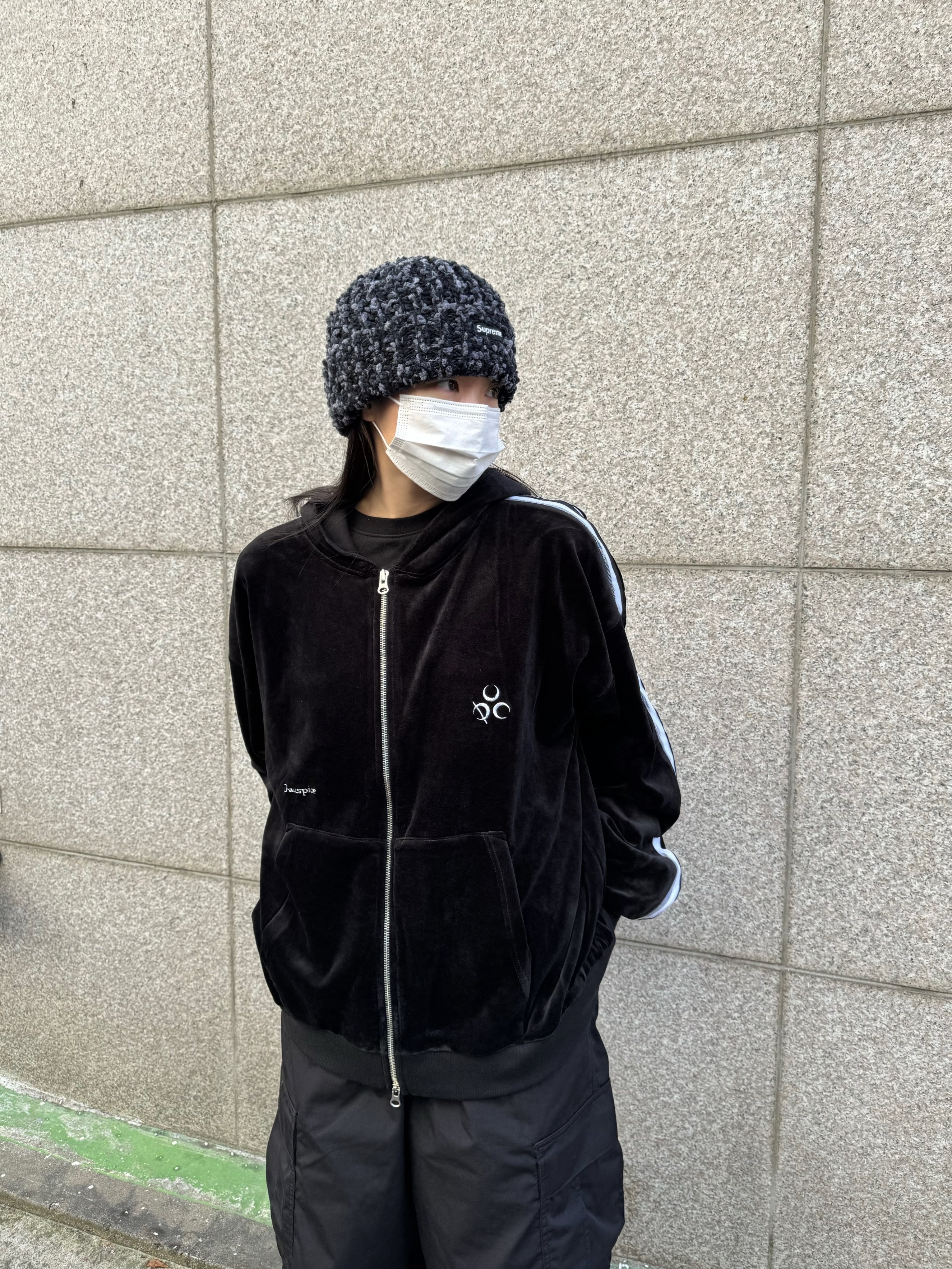 Nike x Ambush Air Force 1 Low SP Black, Supreme Chenille Beanie Black - 23FW 착용 스타일 - 5