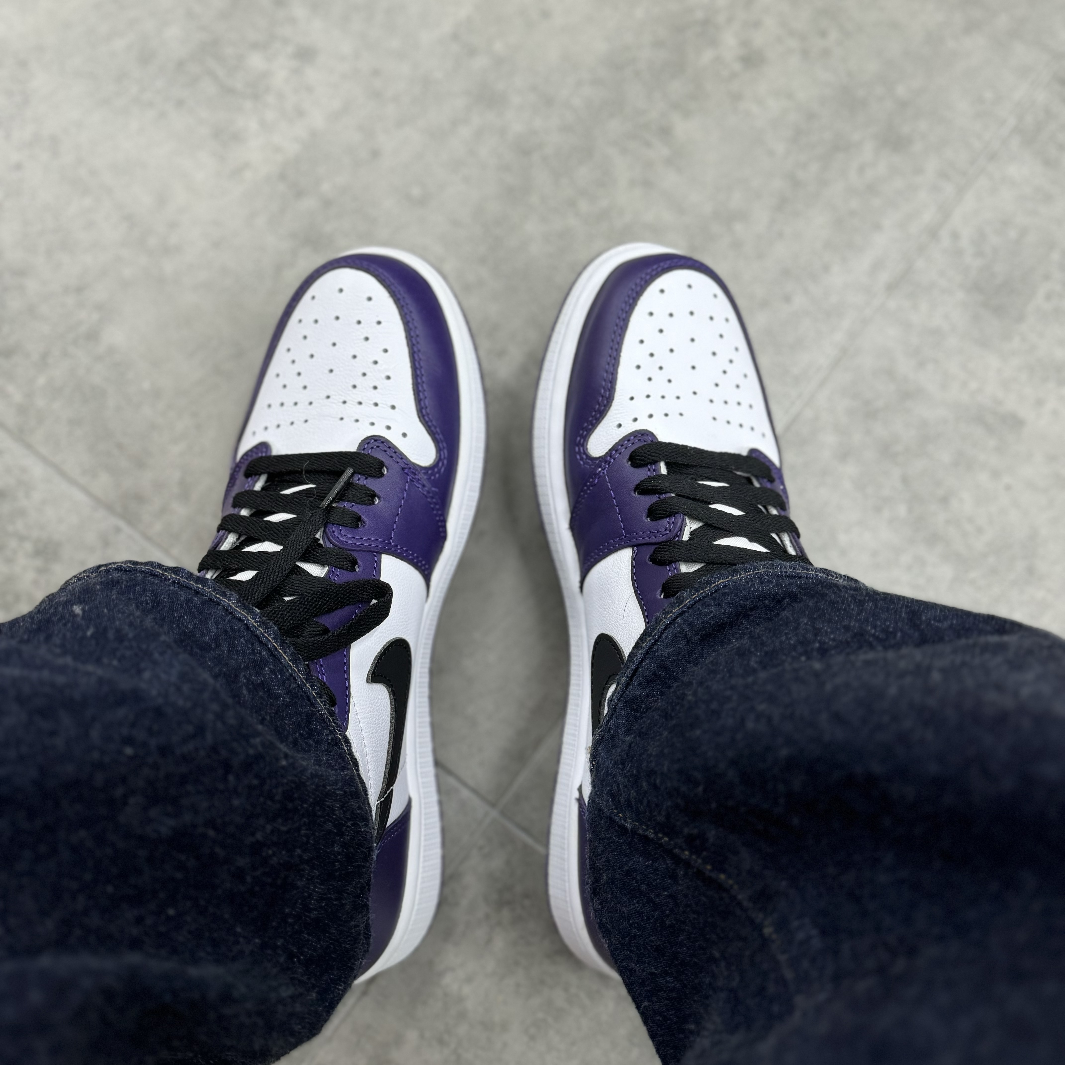 Jordan 1 Retro High OG Court Purple 2020 착용 스타일 - 1