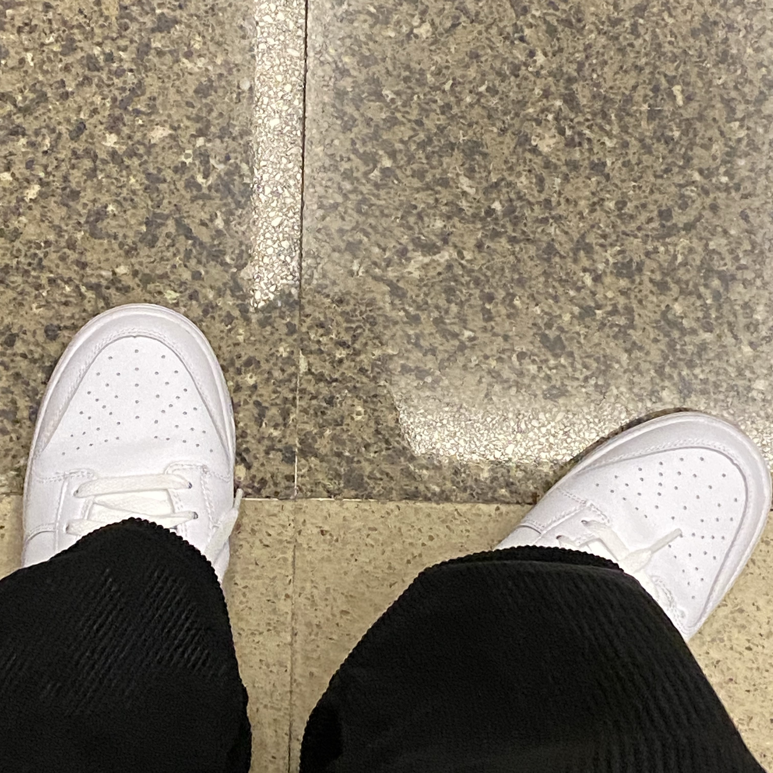 Nike Dunk Low Retro White Pure Platinum 착용 스타일