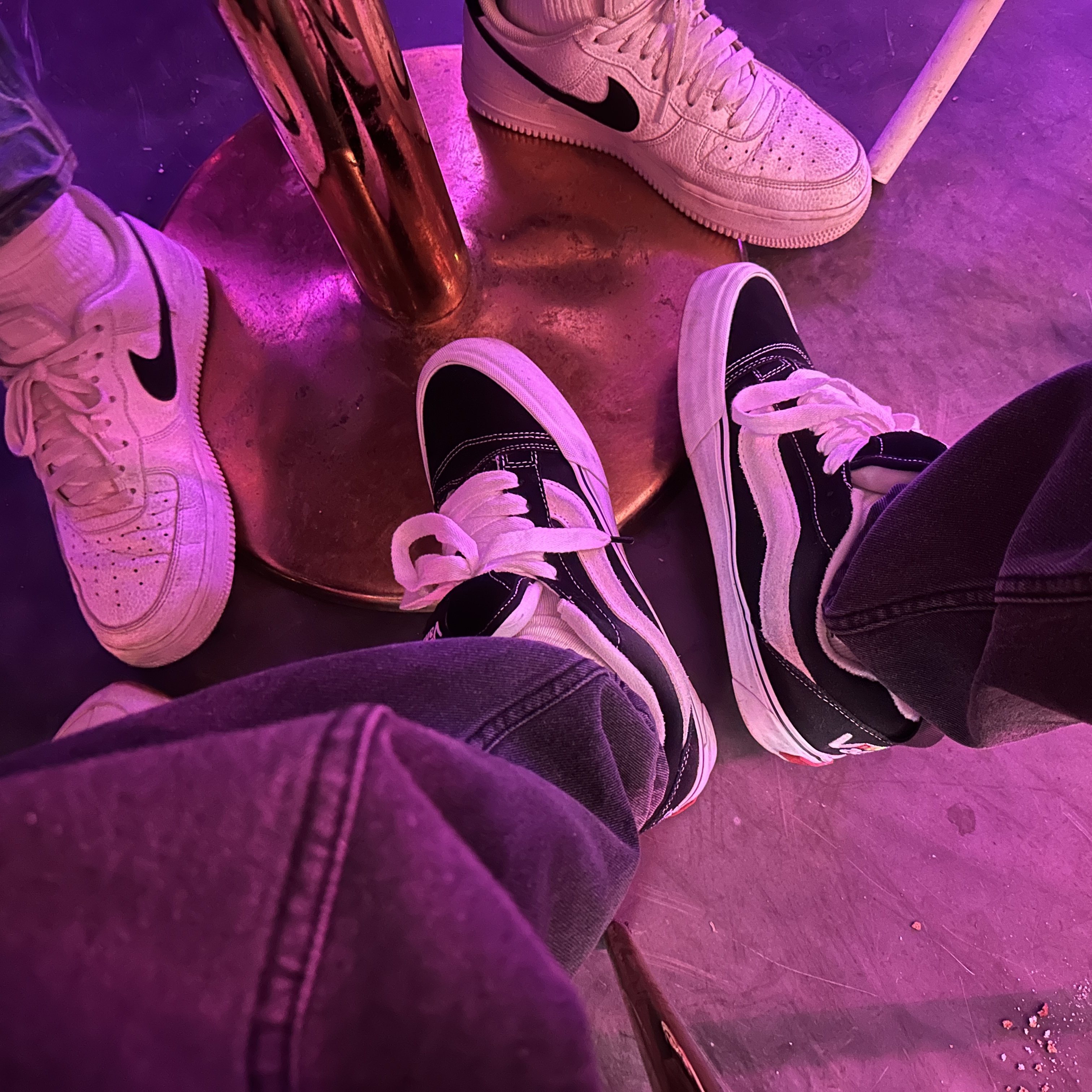 Nike Air Force 1 '07 White Black, Vans Vault x Imran Potato Knu-Skool VR3 LX Black White 착용 스타일 - 3