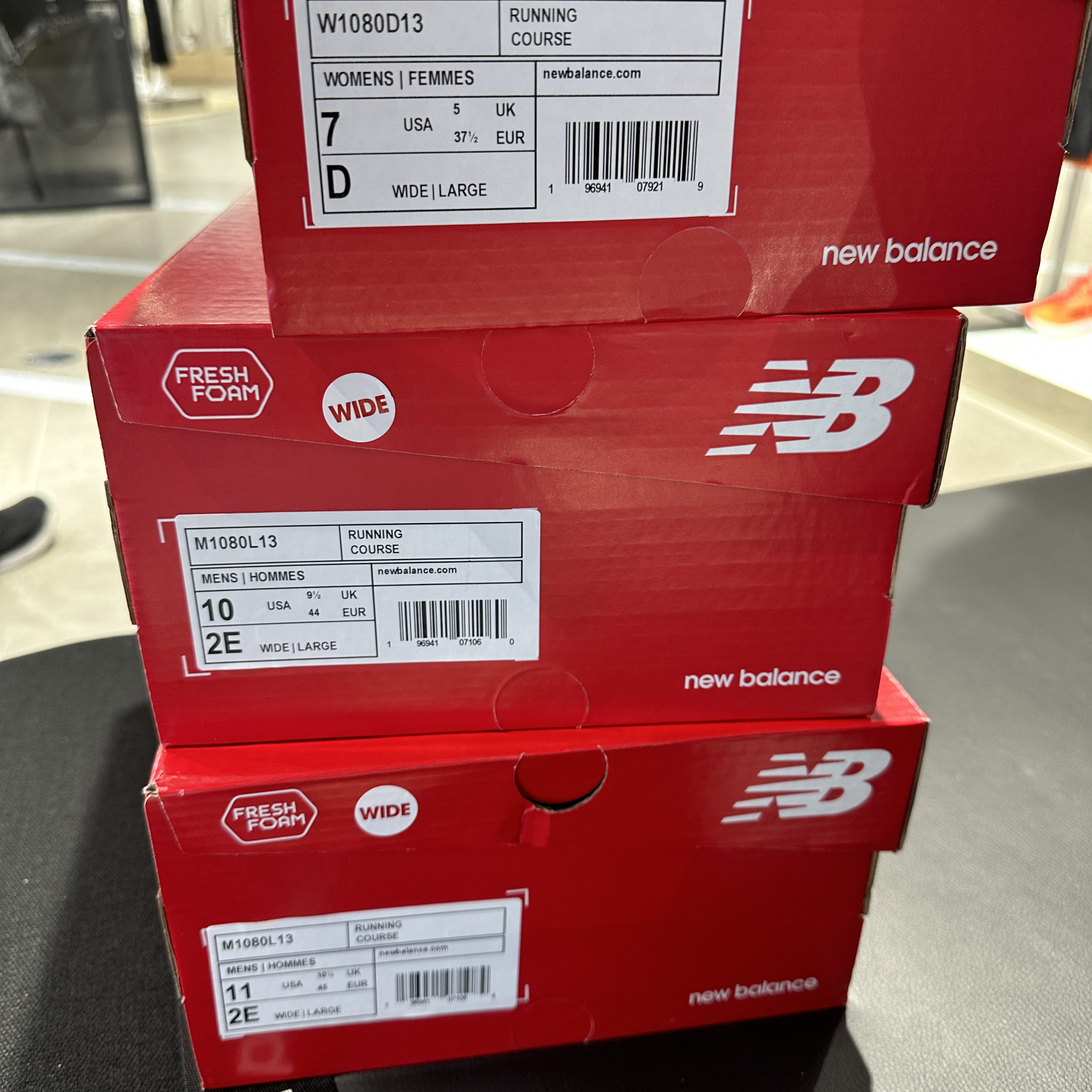 (W) New Balance Fresh Foam X 1080v13 Starlight Marine Blue - D Wide, New Balance Fresh Foam X 1080v13 Starlight Marine Blue - 2E Wide 착용 스타일 - 3