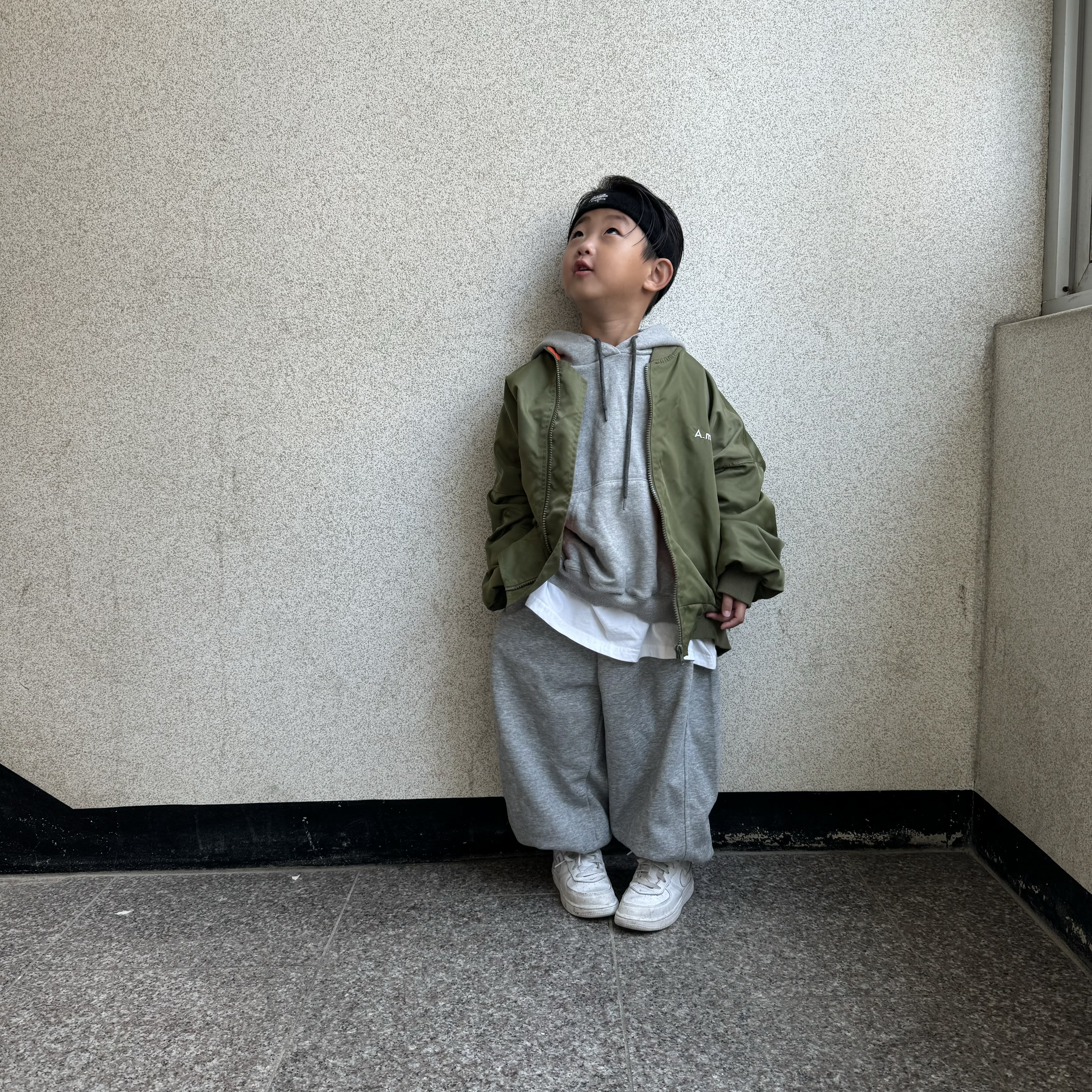(TD) Nike Force 1 LE White 착용 스타일 - 1