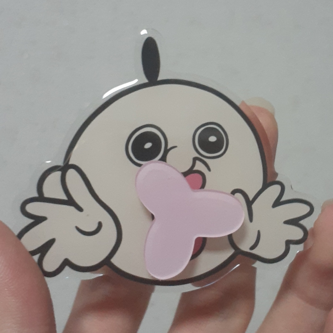 Bbangbbang Merrong Acrylic Tok 착용 스타일 - 1