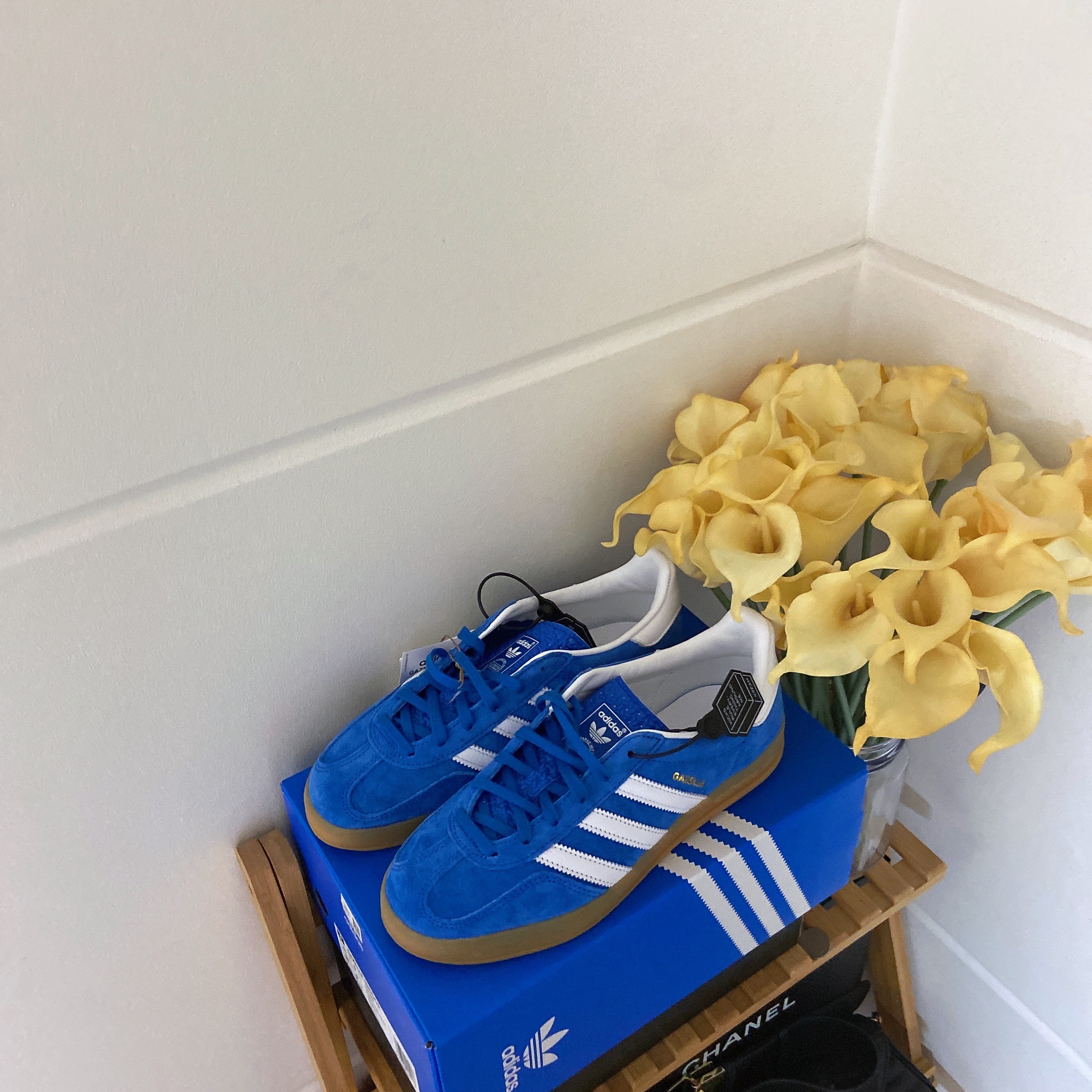 Adidas Gazelle Indoor Blue Bird 착용 스타일 - 3