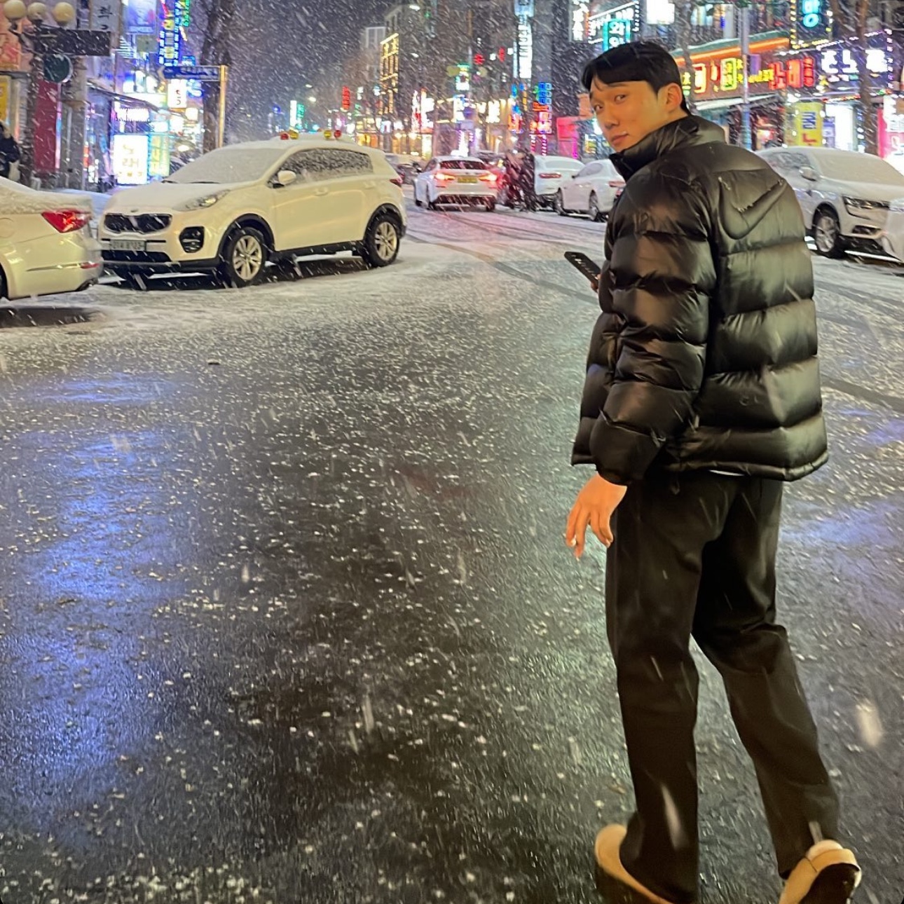 Nike x Drake Nocta Puffer Jacket Black - US/EU 착용 스타일