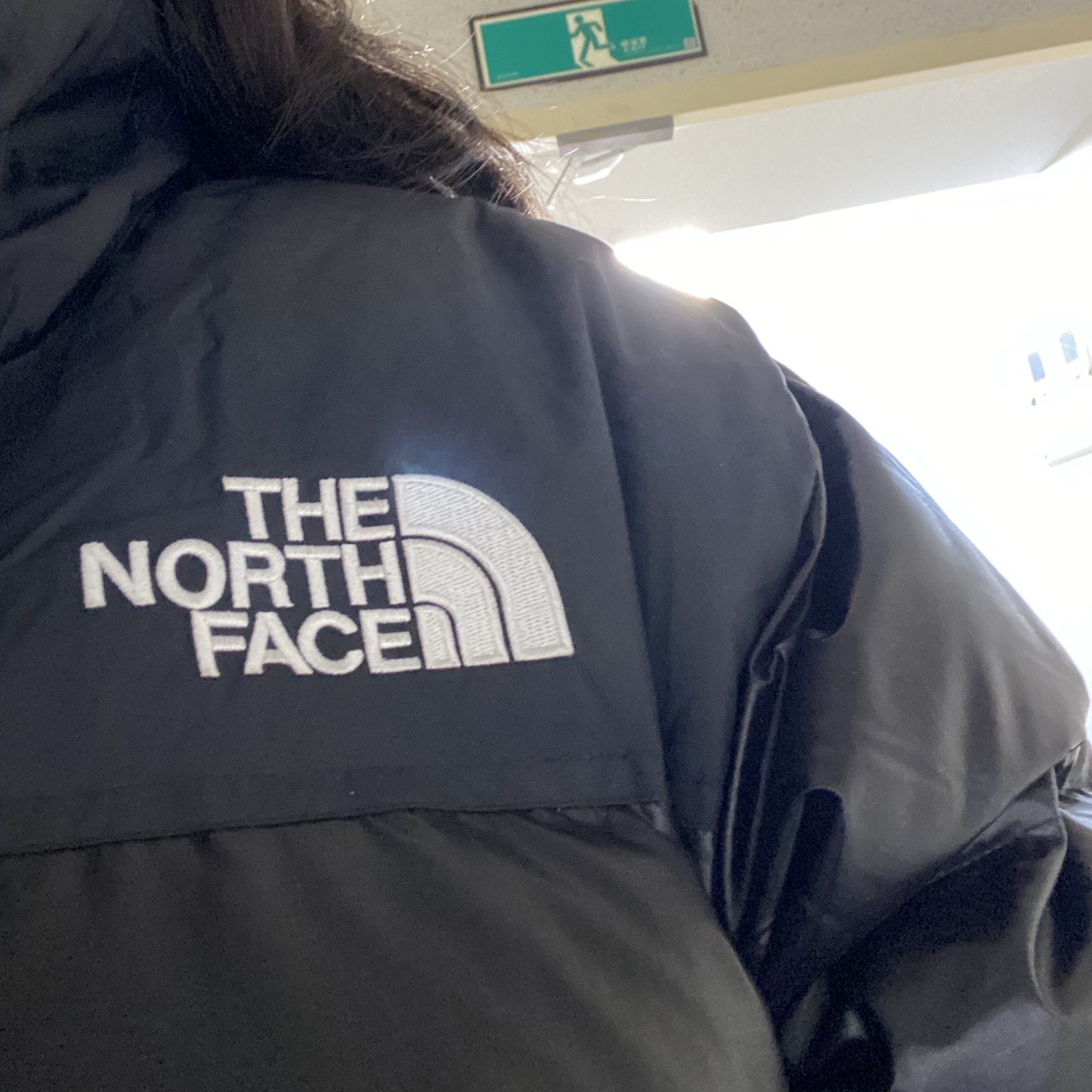 The North Face 1996 Eco Nuptse Jacket Real Black 착용 스타일