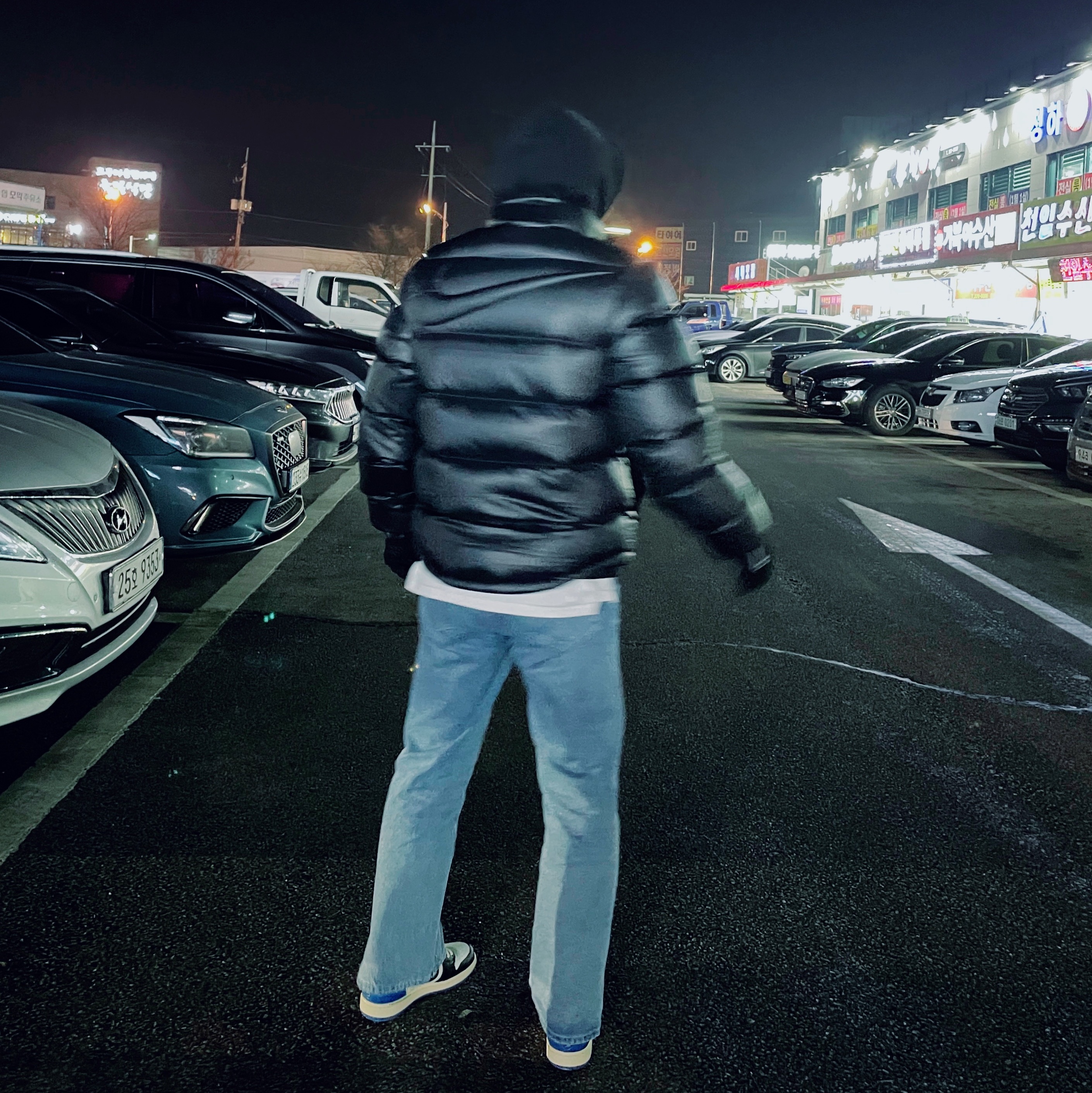 Nike x Drake Nocta Puffer Jacket Black - US/EU, Jordan 1 x Travis Scott x Fragment Retro Low OG SP Military Blue 착용 스타일 - 2