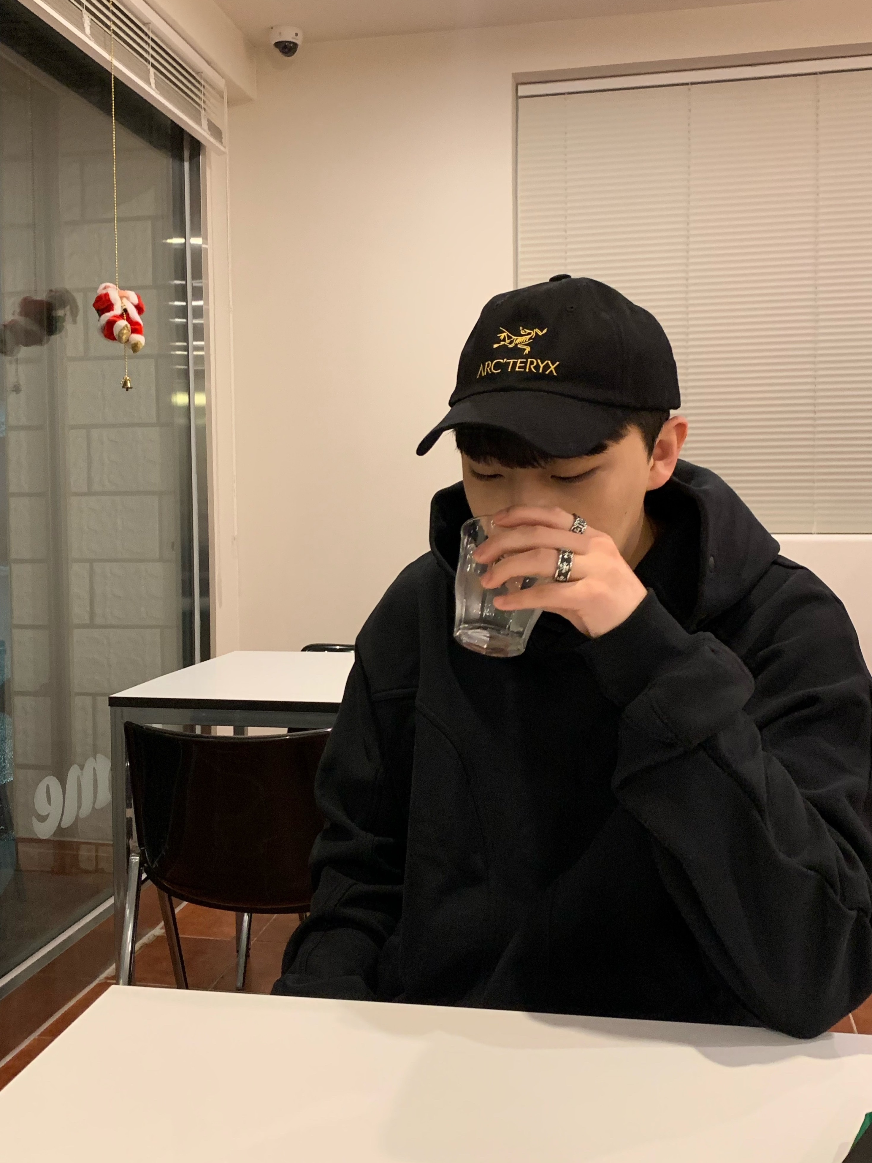 Palace x Arc'teryx 6-Panel Black - 20FW 착용 스타일