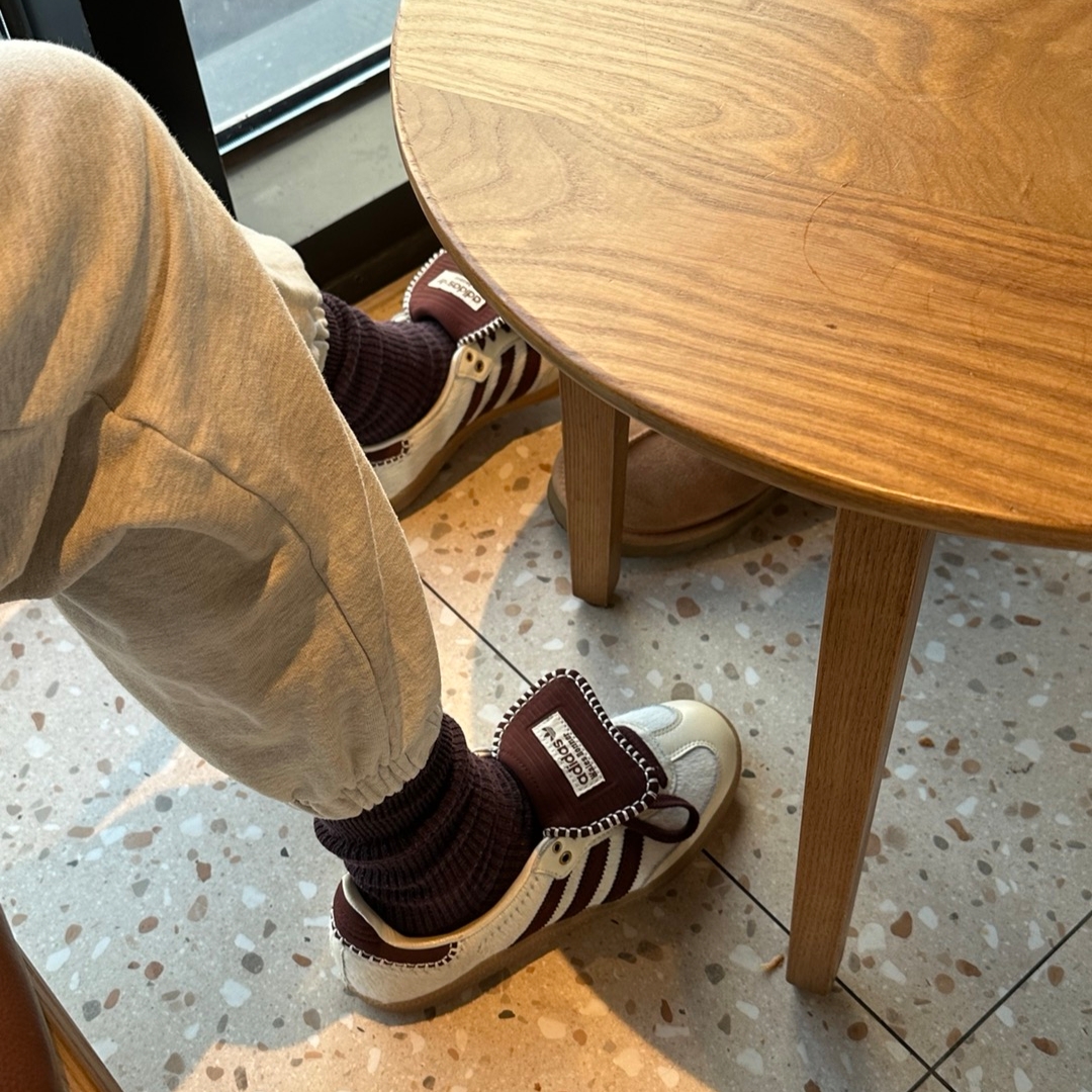 Adidas x Wales Bonner Pony Tonal Samba Cream White Mystery Brown 착용 스타일