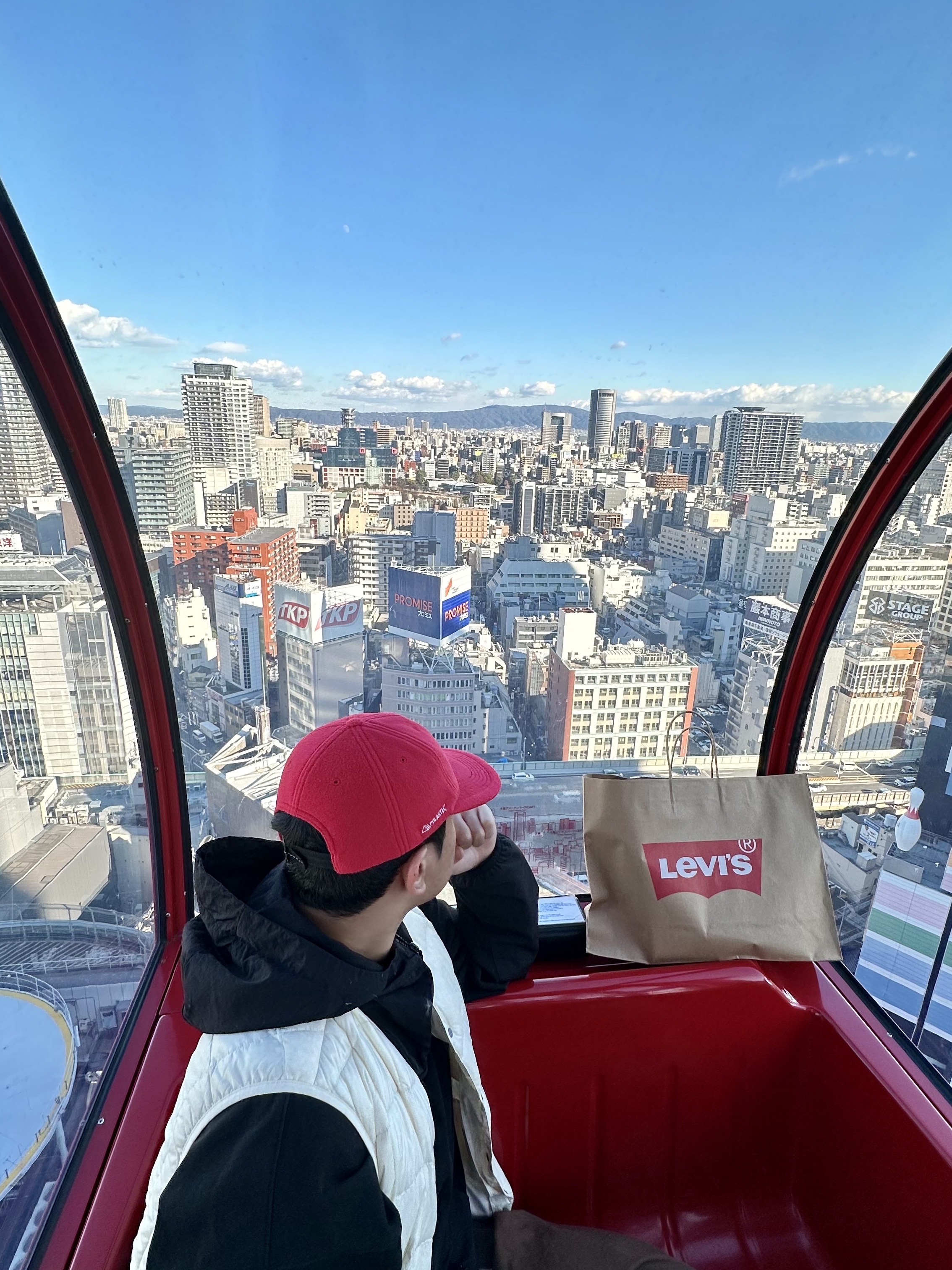 Supreme Washed Chino Twill Camp Cap Red 착용 스타일