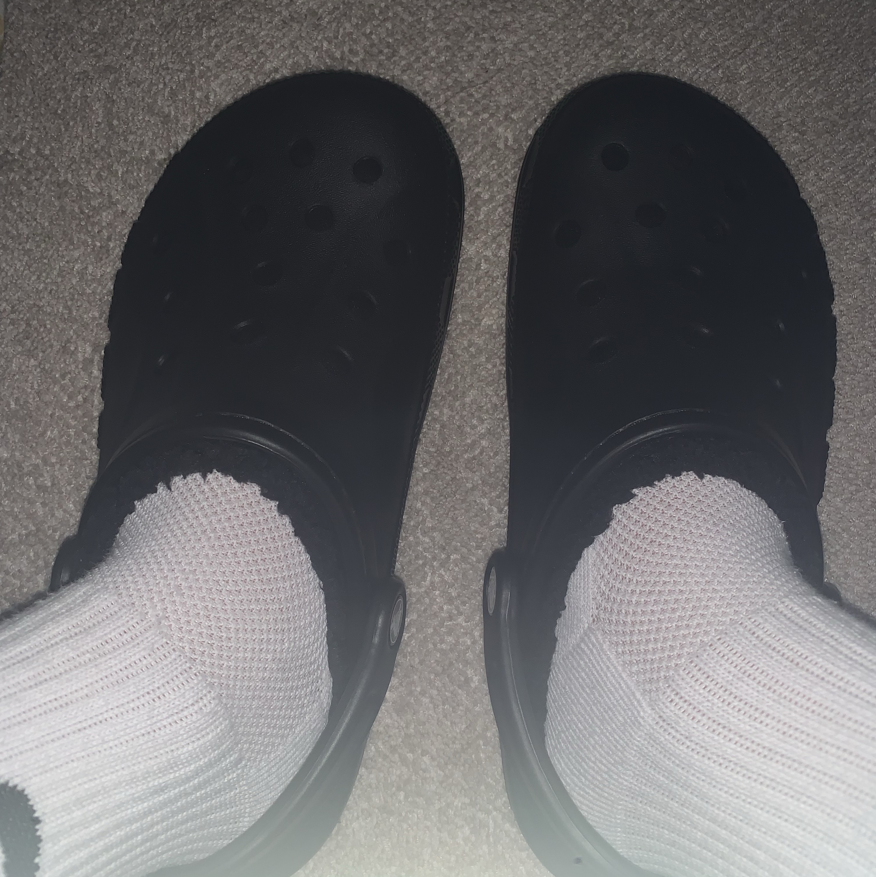 Crocs Baya Lined Clog Black 착용 스타일 - 2