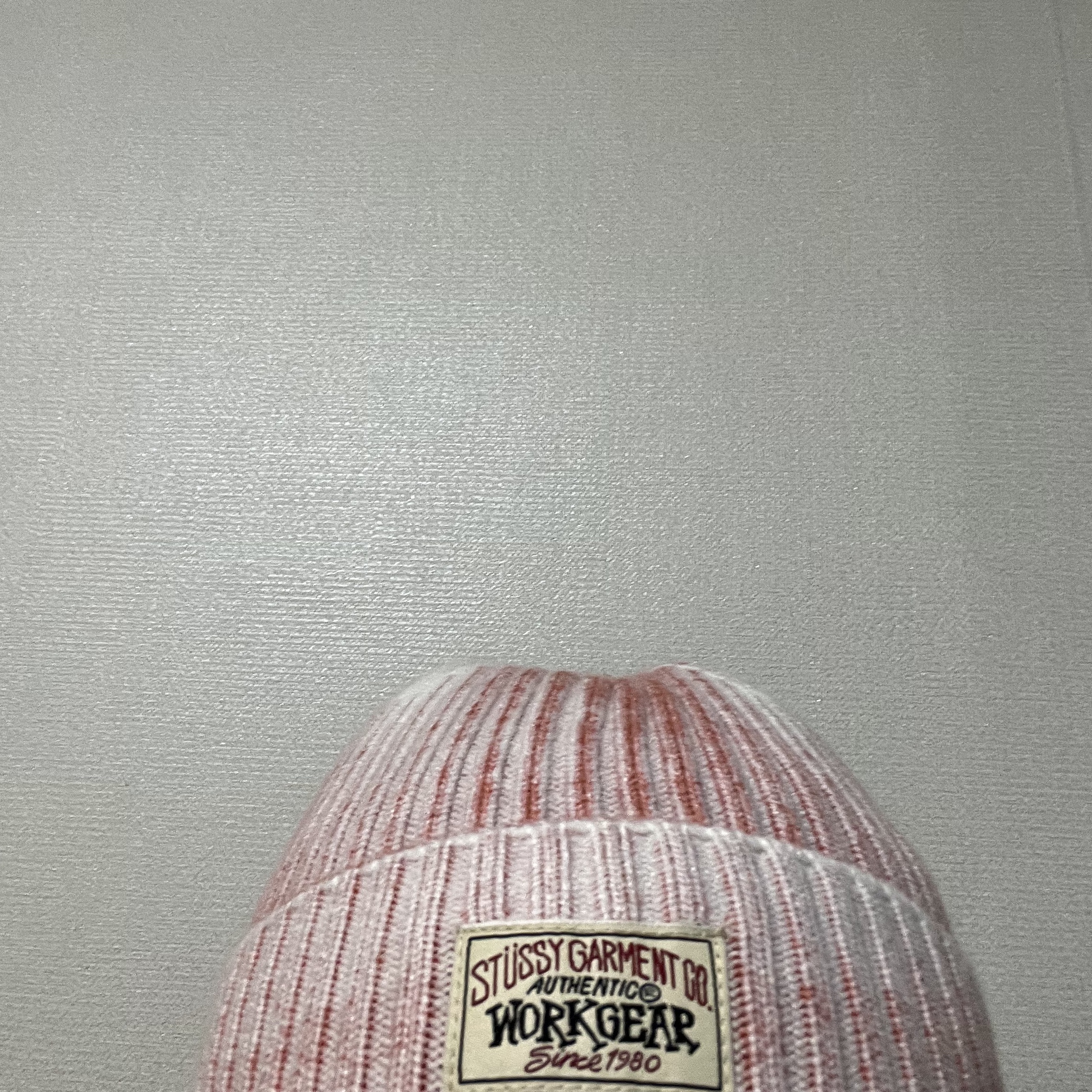 Stussy Workgear Spray Cuff Beanie Orange 착용 스타일