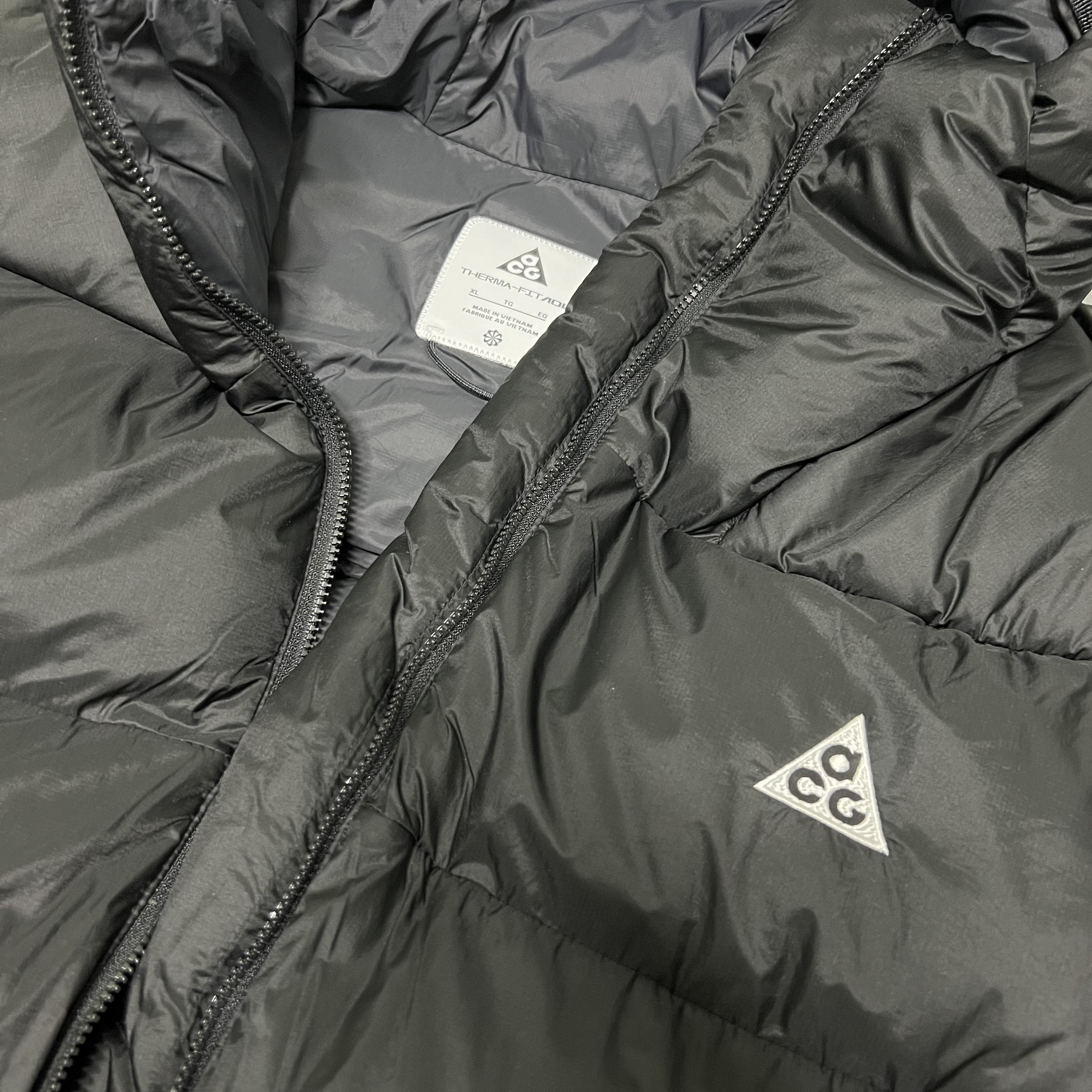 Nike ACG Therma-Fit ADV Lunar Lake Puffer Jacket Black - Asia 착용 스타일