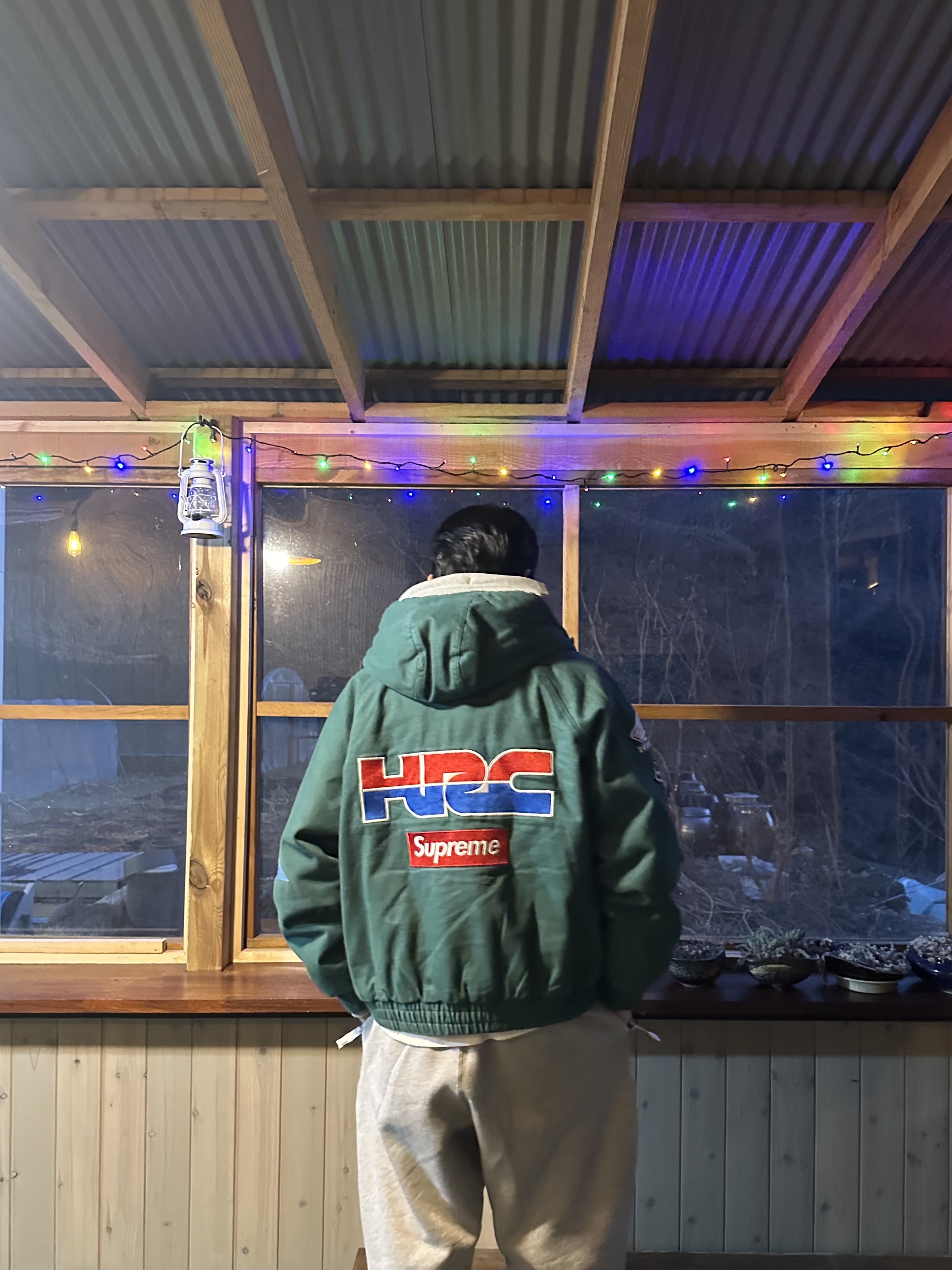 Supreme x Honda x Fox Racing Puffy Zip Up Jacket Red - 19FW, Nike x Supreme Air Force 1 Low White 착용 스타일 - 2