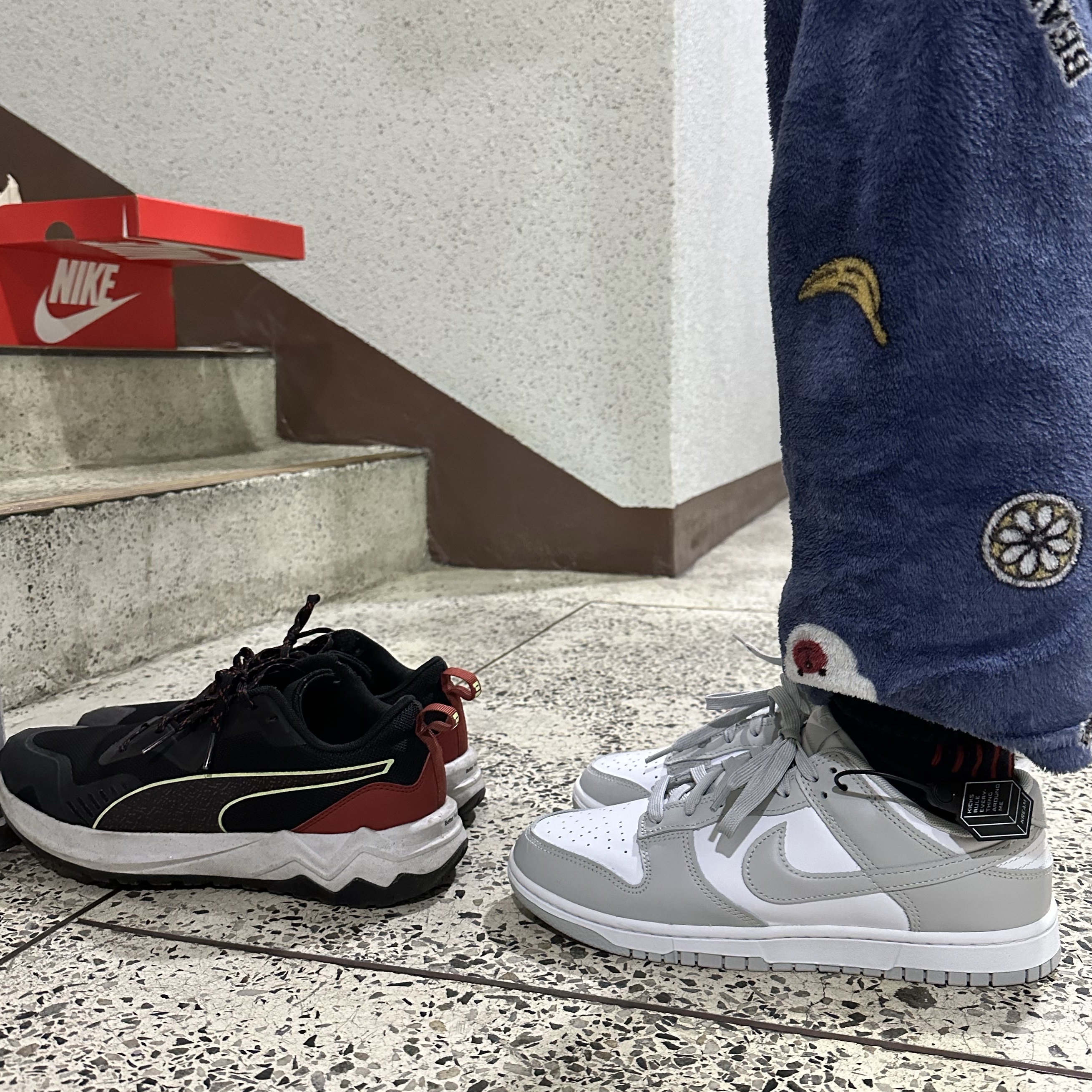 Nike Dunk Low Retro Grey Fog 착용 스타일