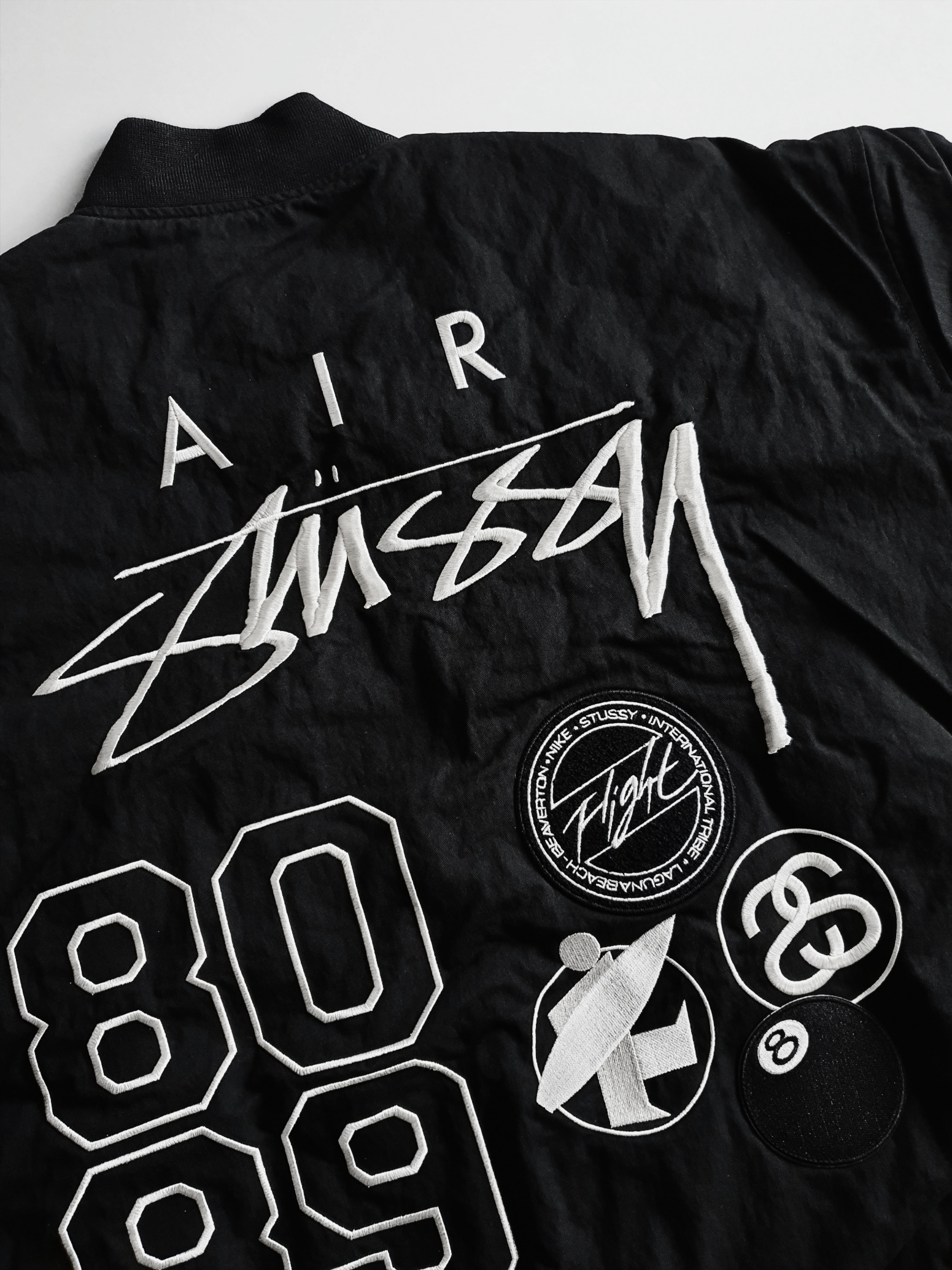 Nike x Stussy Reversible Jacket Black (FJ9153-010) 착용 스타일 - 1