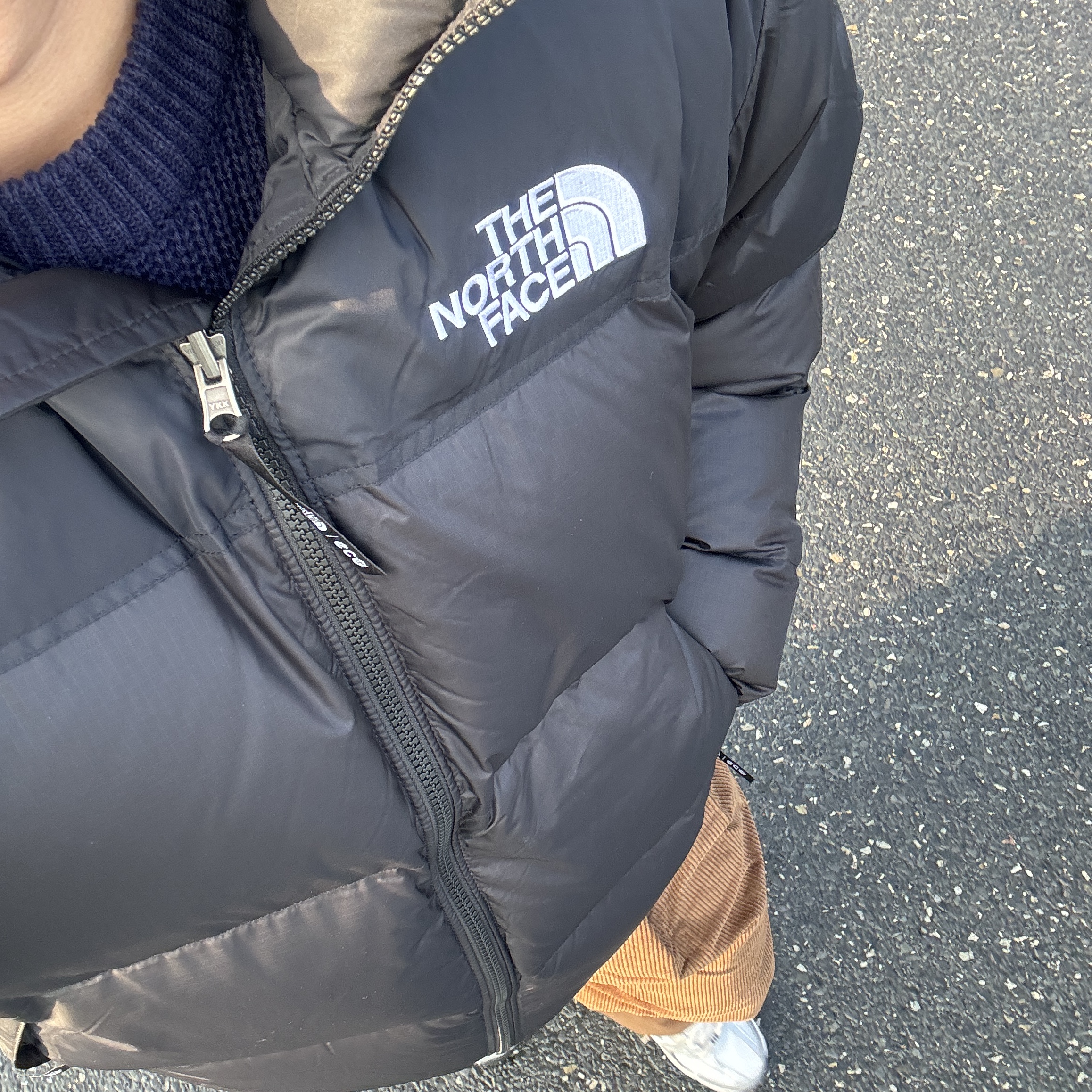 New Balance 530 Steel Grey, The North Face 1996 Eco Nuptse Jacket Black 착용 스타일
