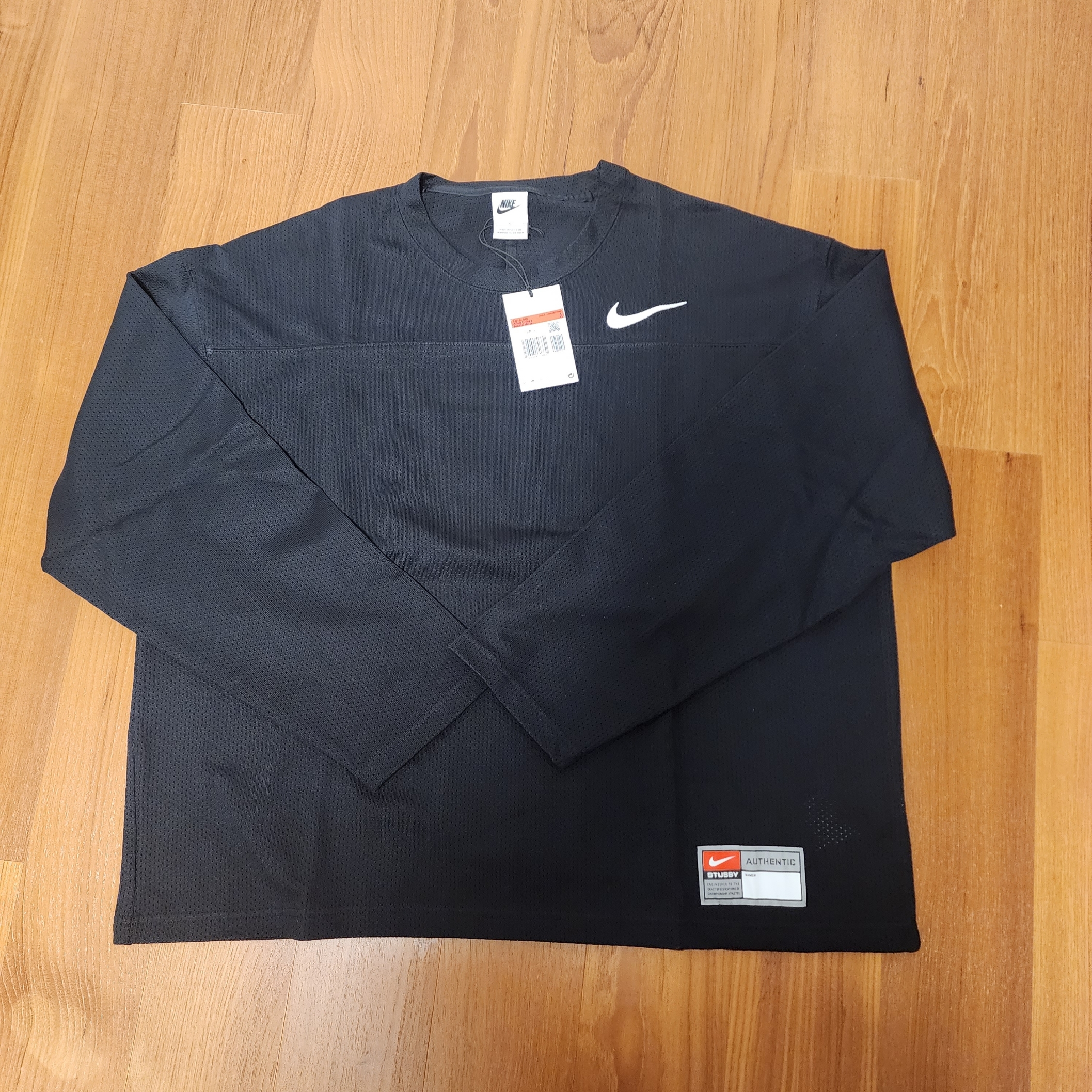 Nike x Stussy Long Sleeve Top Black (FJ9164-010) 착용 스타일 - 1