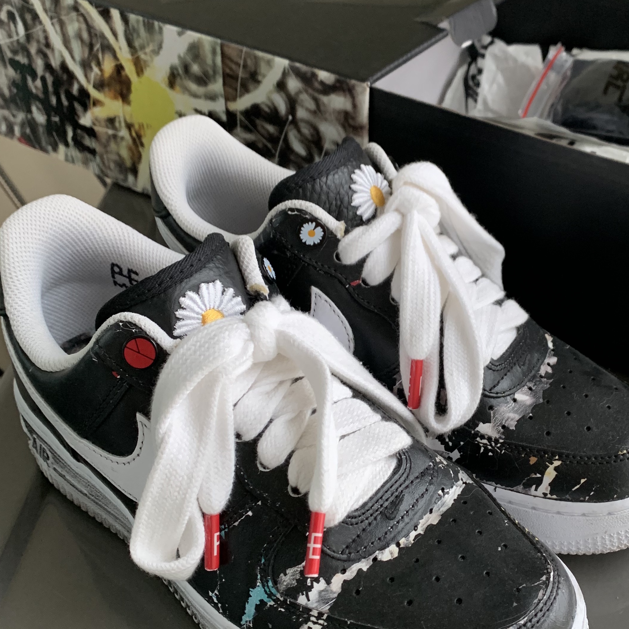Nike x Peaceminusone Air Force 1 Low Para-Noise 착용 스타일