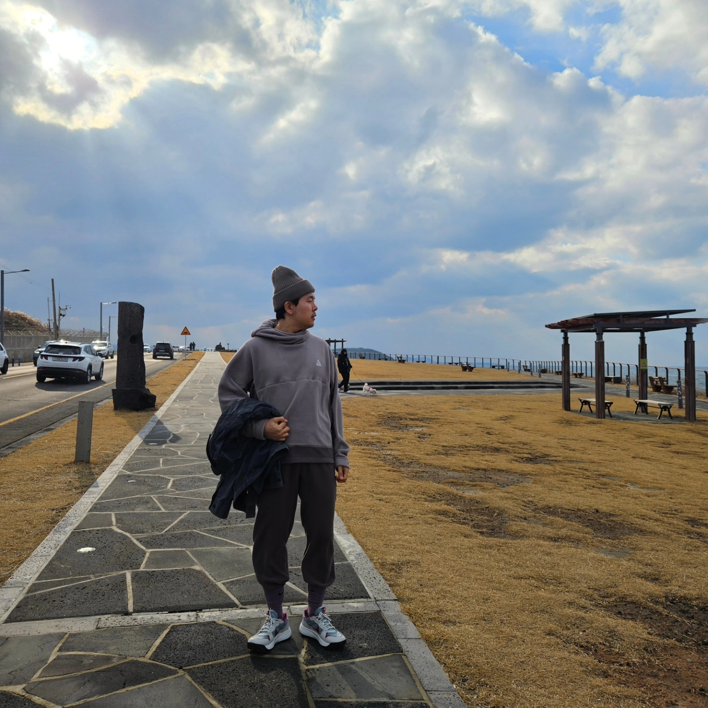 Nike ACG Polartec Wolf Tree Pullover Hoodie Moon Fossil - Asia, Nike ACG Polartec Wolf Tree Pants Ironstone - Asia 착용 스타일 - 1