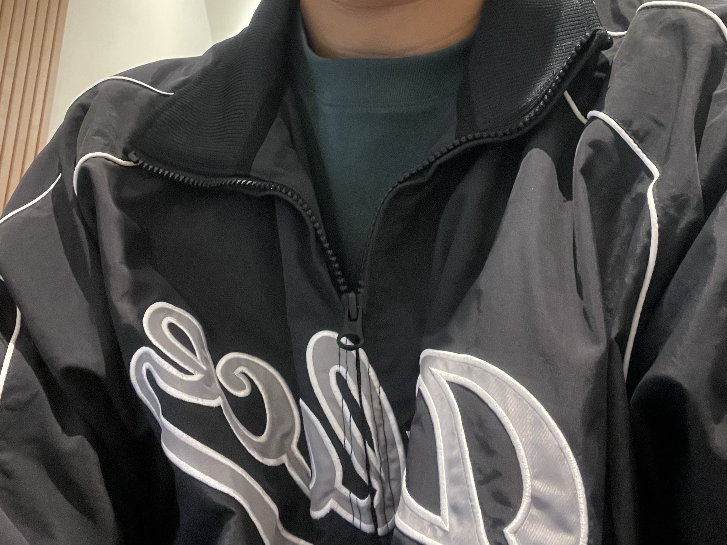 Palace Sport Mit Script Jacket Black - 22FW 착용 스타일