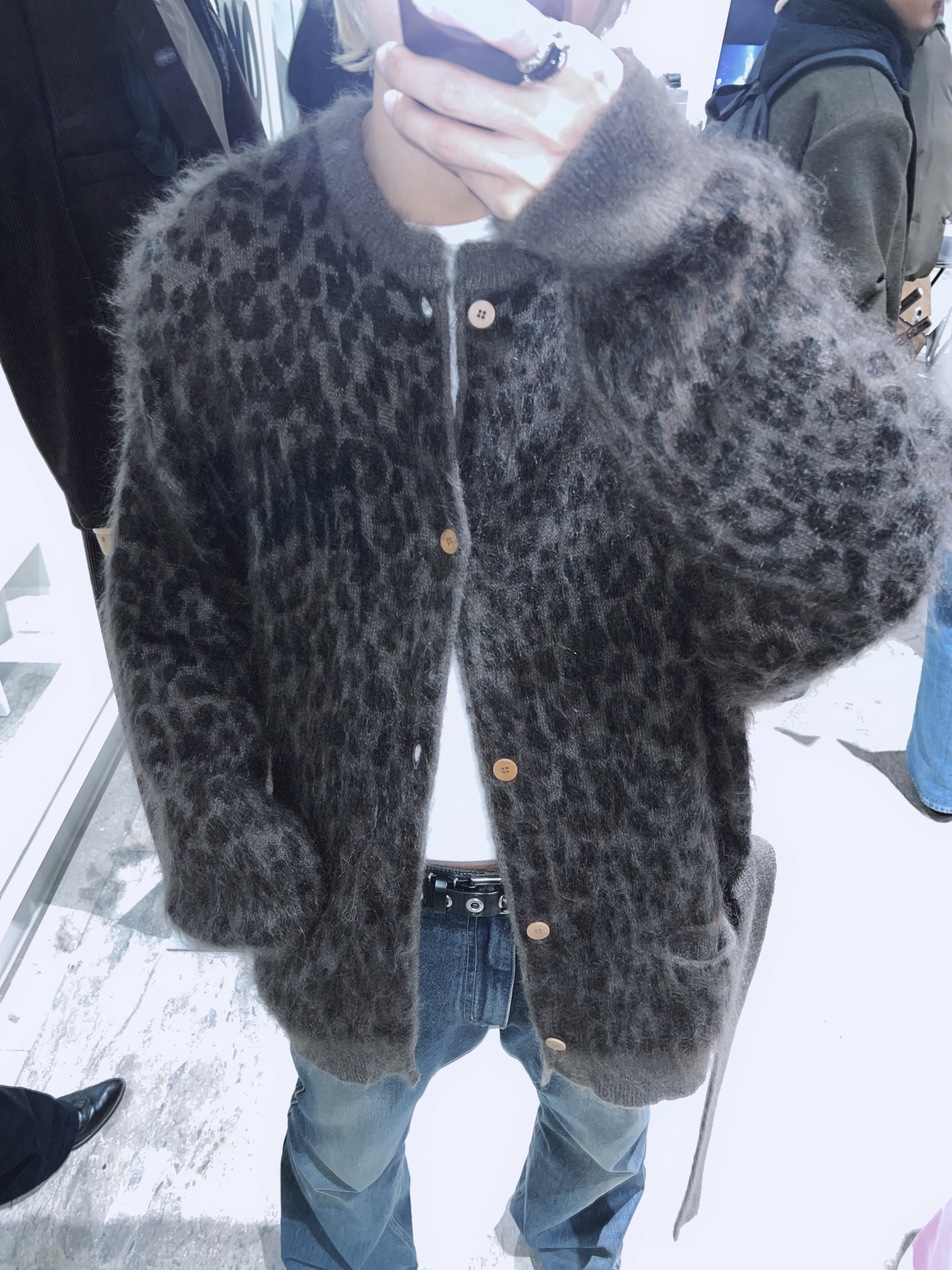 Magliano Prof Big Monopetto, Magliano Knitted Work Jacket Melange Mix 착용 스타일 - 3
