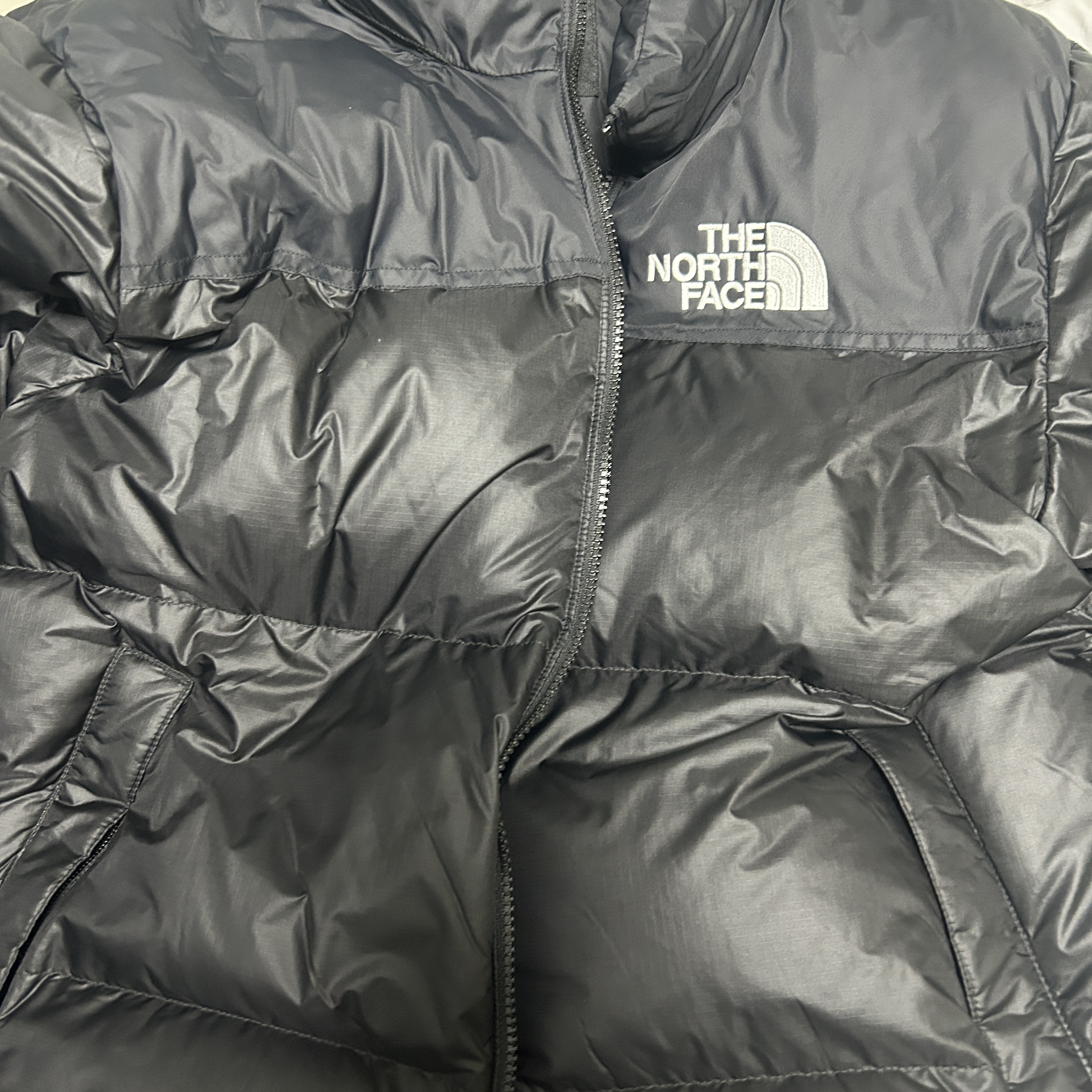 The North Face 1996 Eco Nuptse Jacket Black 착용 스타일