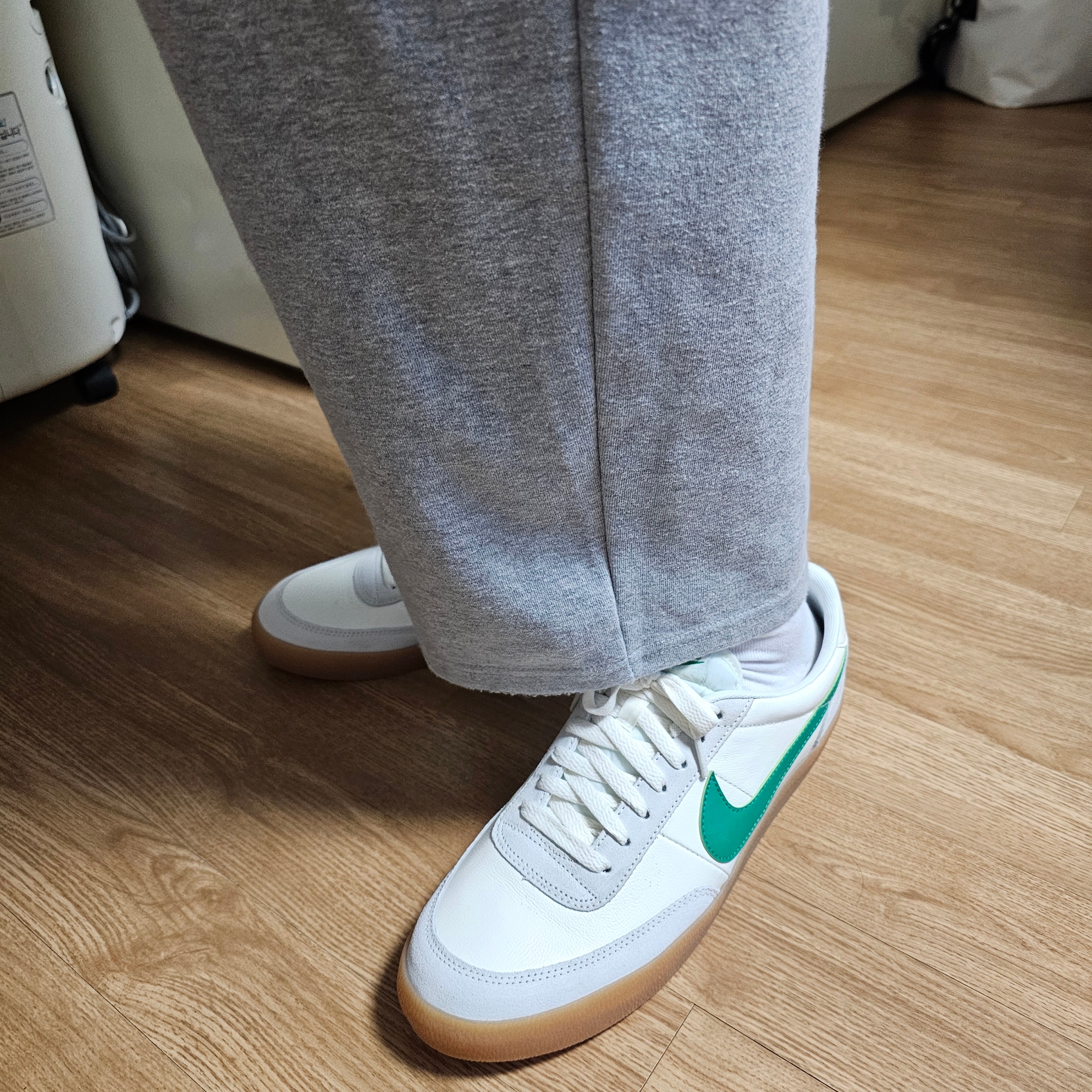 Nike x J.Crew Killshot 2 Lucid Green 착용 스타일