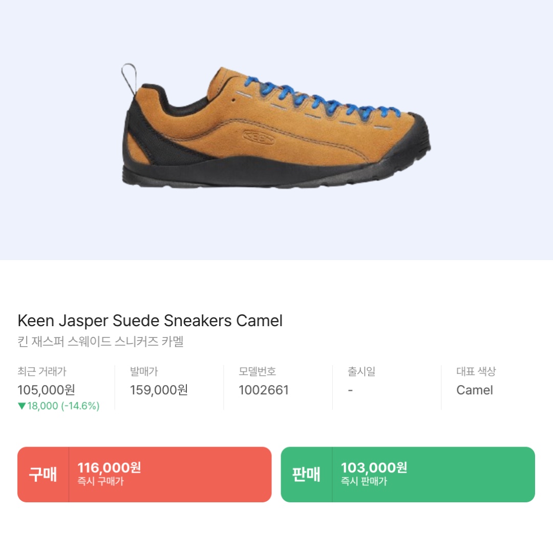 Keen Jasper Suede Sneakers Camel 착용 스타일 - 2